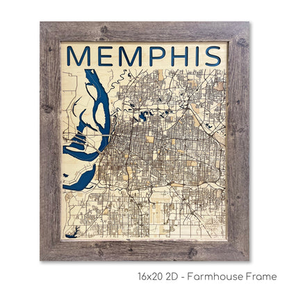 Memphis Wood Map