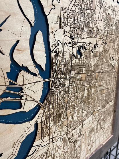Memphis Wood Map