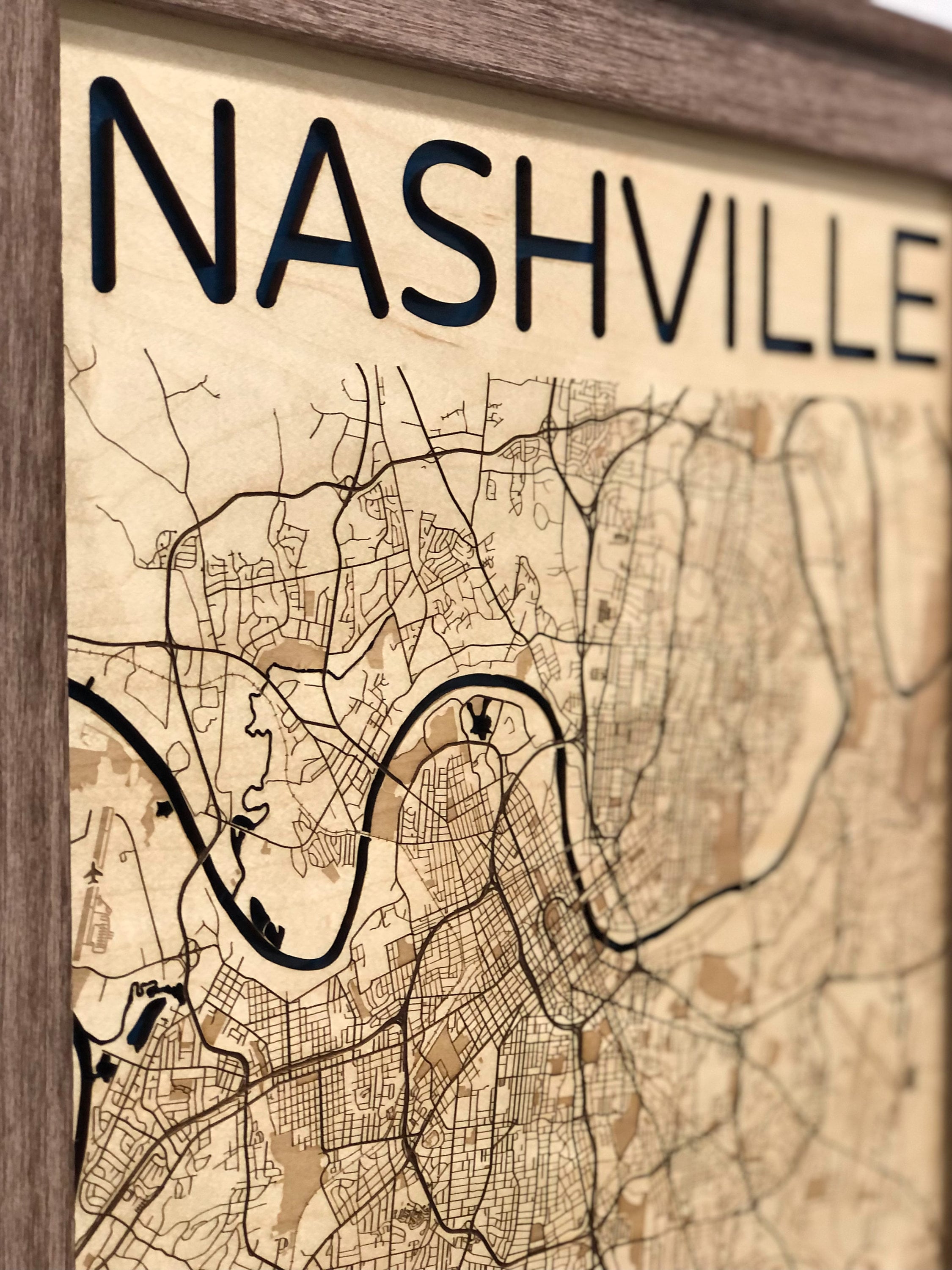 Nashville Wood Map