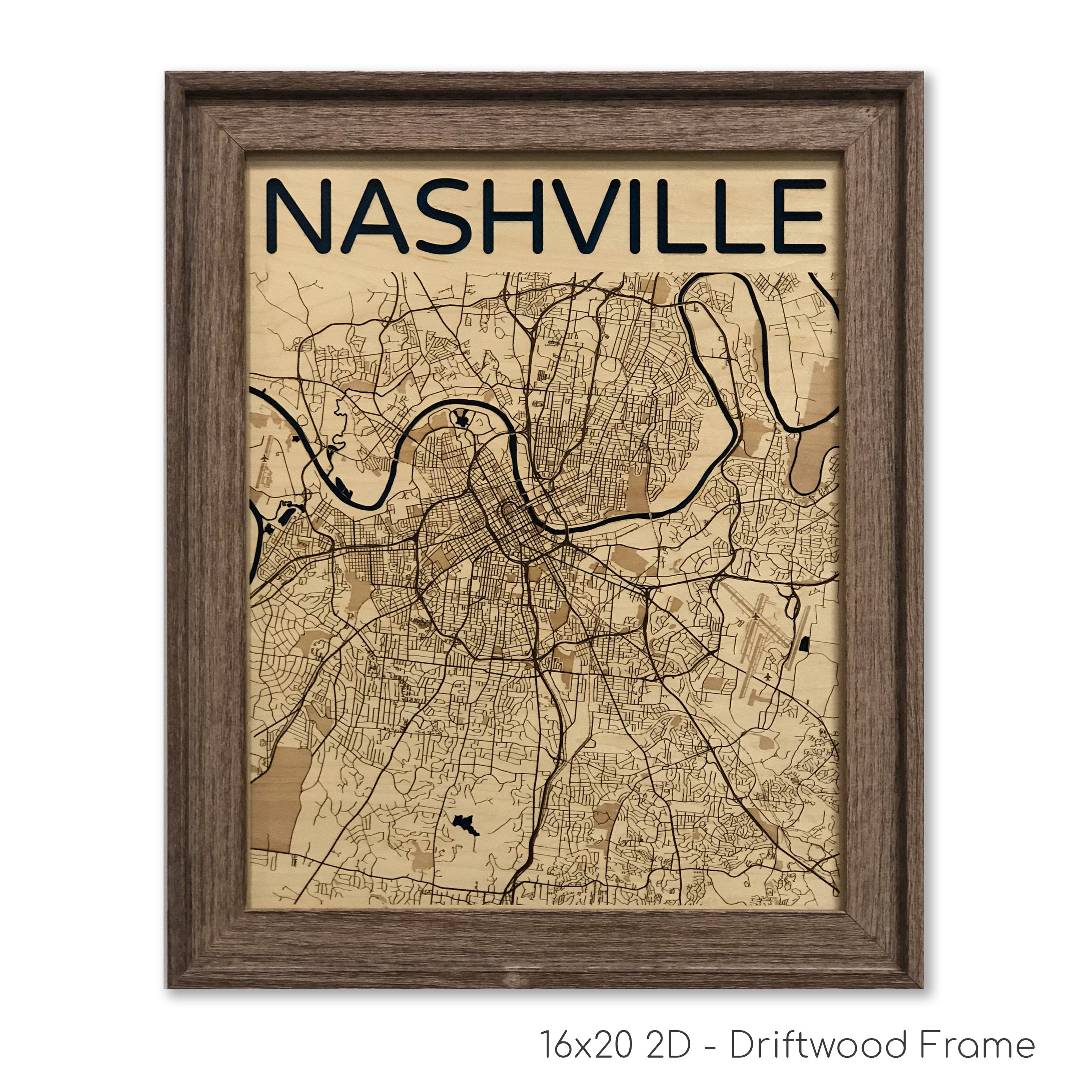 Nashville Wood Map