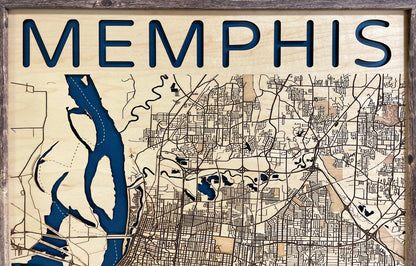 Memphis Wood Map