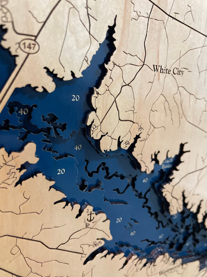 Sam Rayburn Reservoir Map
