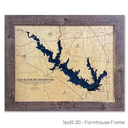 Sam Rayburn Reservoir Map