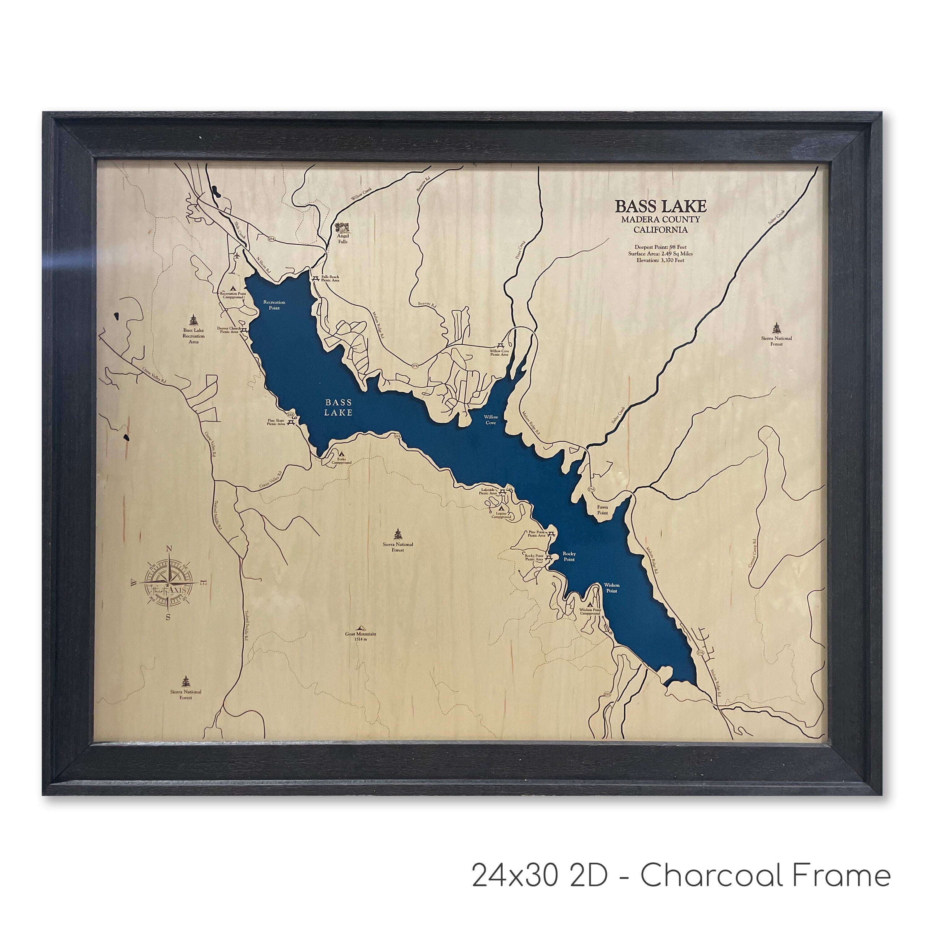 Bass Lake Map