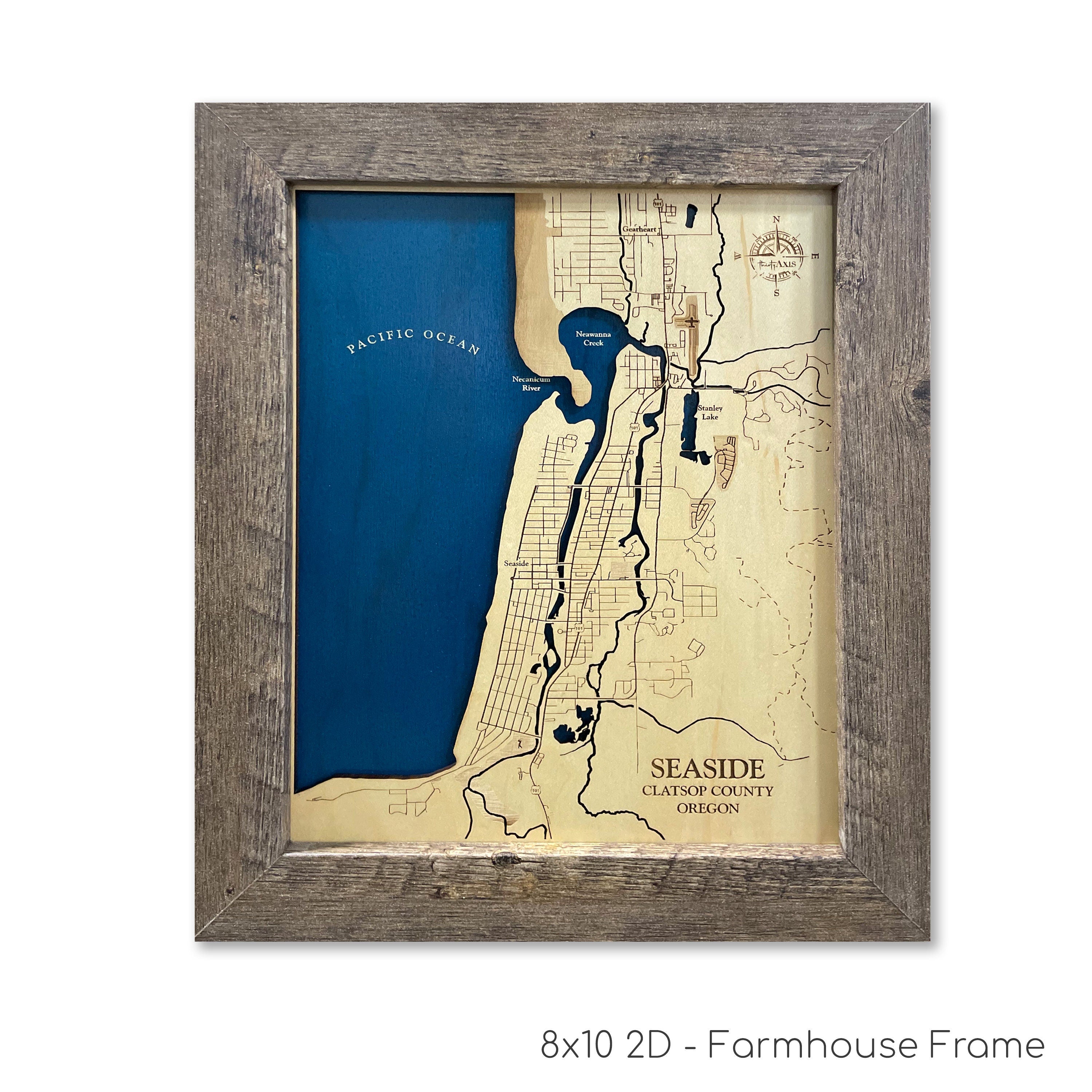 Seaside Oregon Map