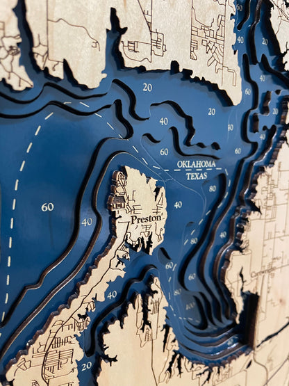 Lake Texoma Map
