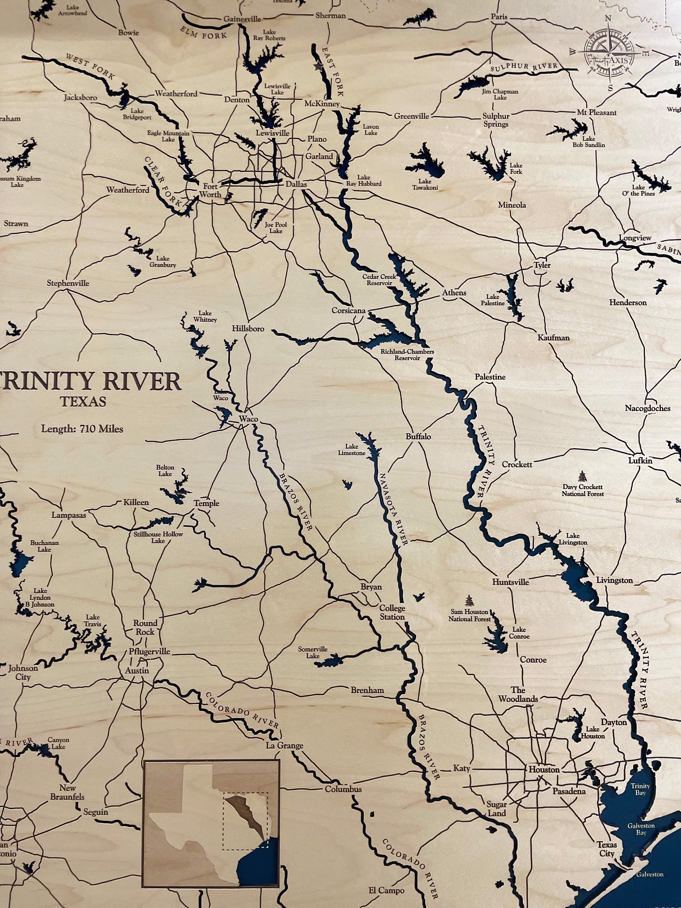 Trinity River Map