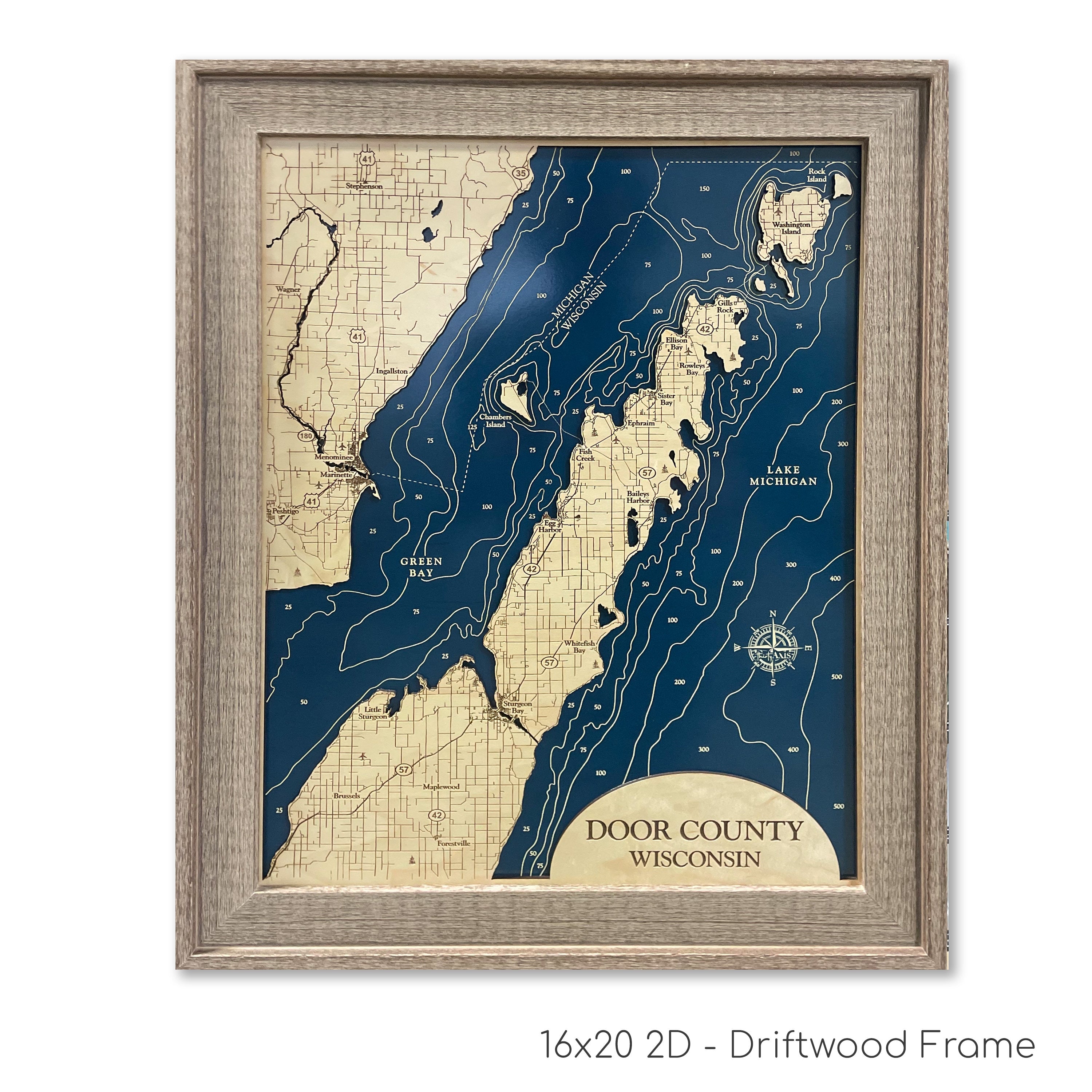 Door County Map