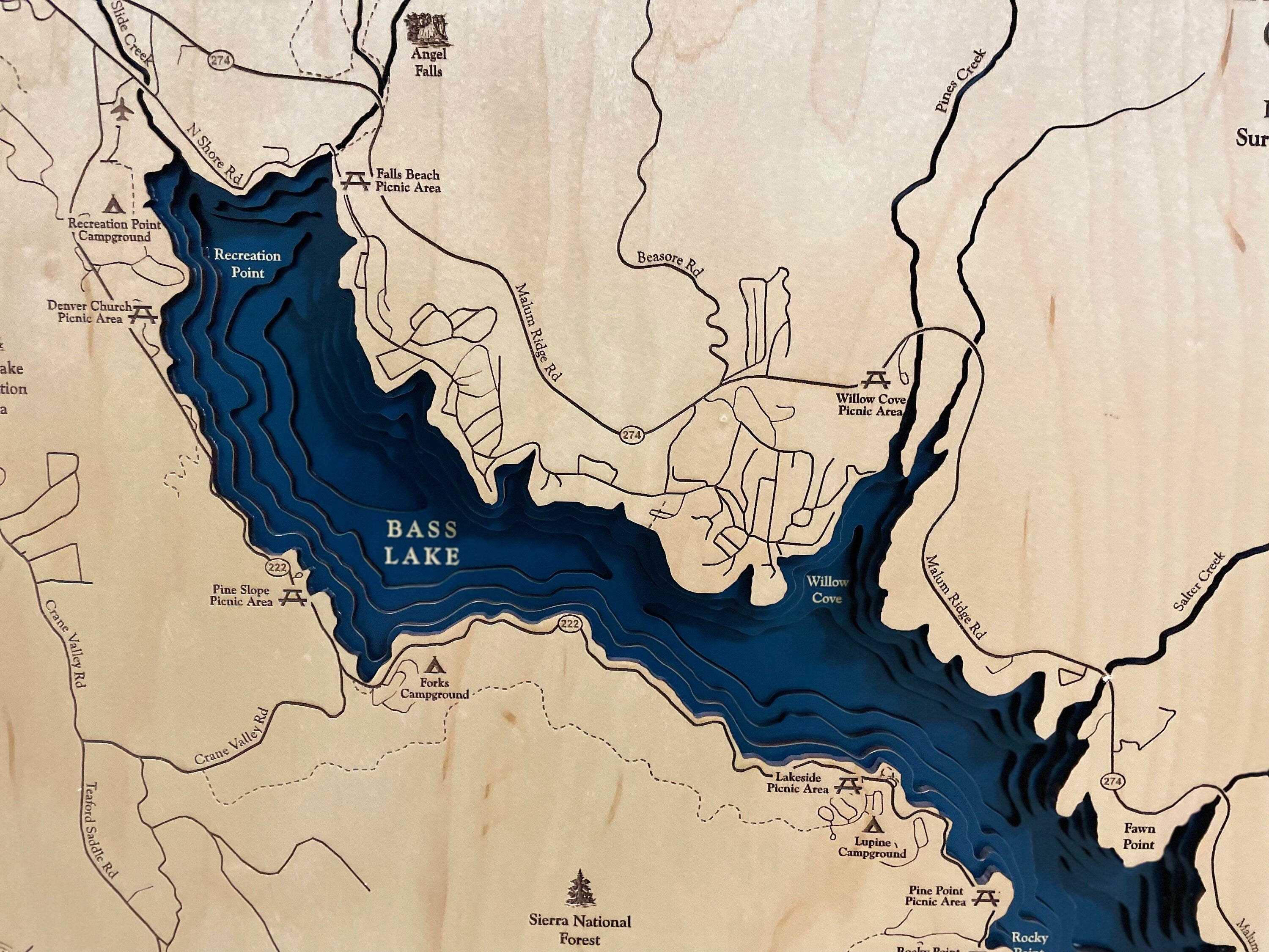 Bass Lake Map