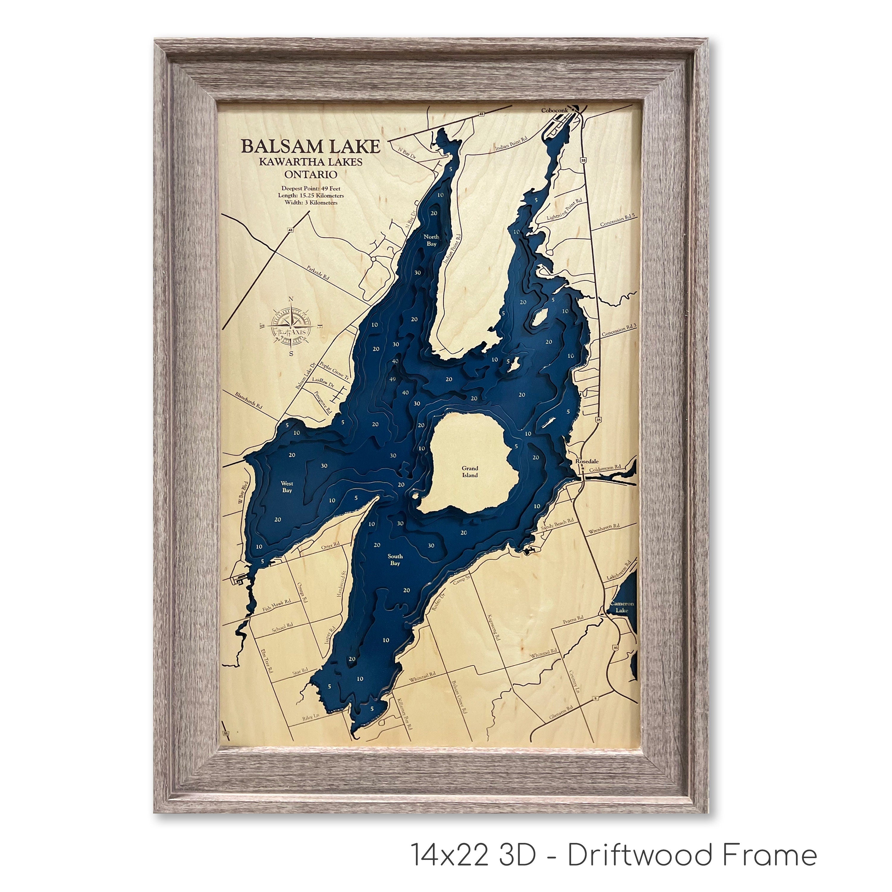 Balsam Lake Map