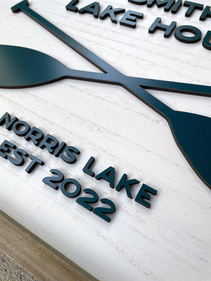 Custom Lake House Sign