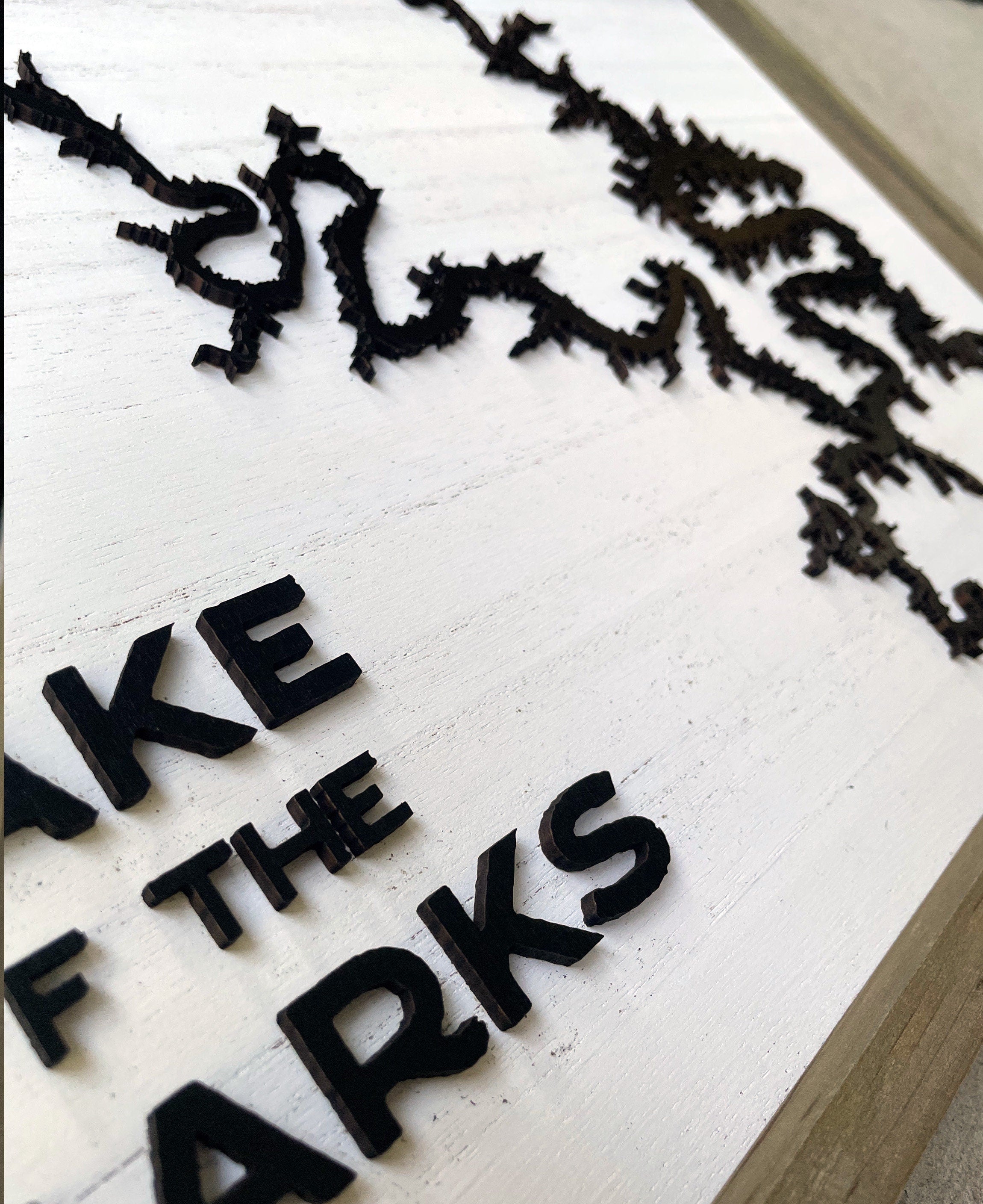 Custom Lake Map Sign