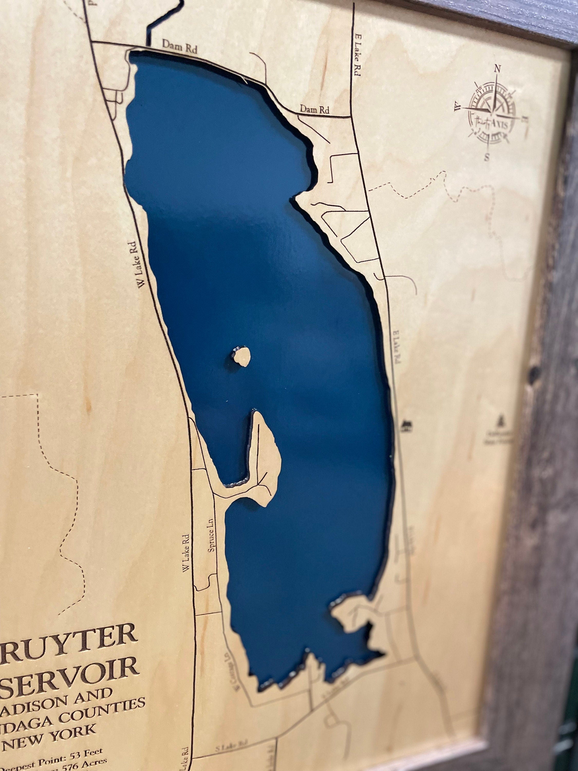 Deruyter Reservoir Map