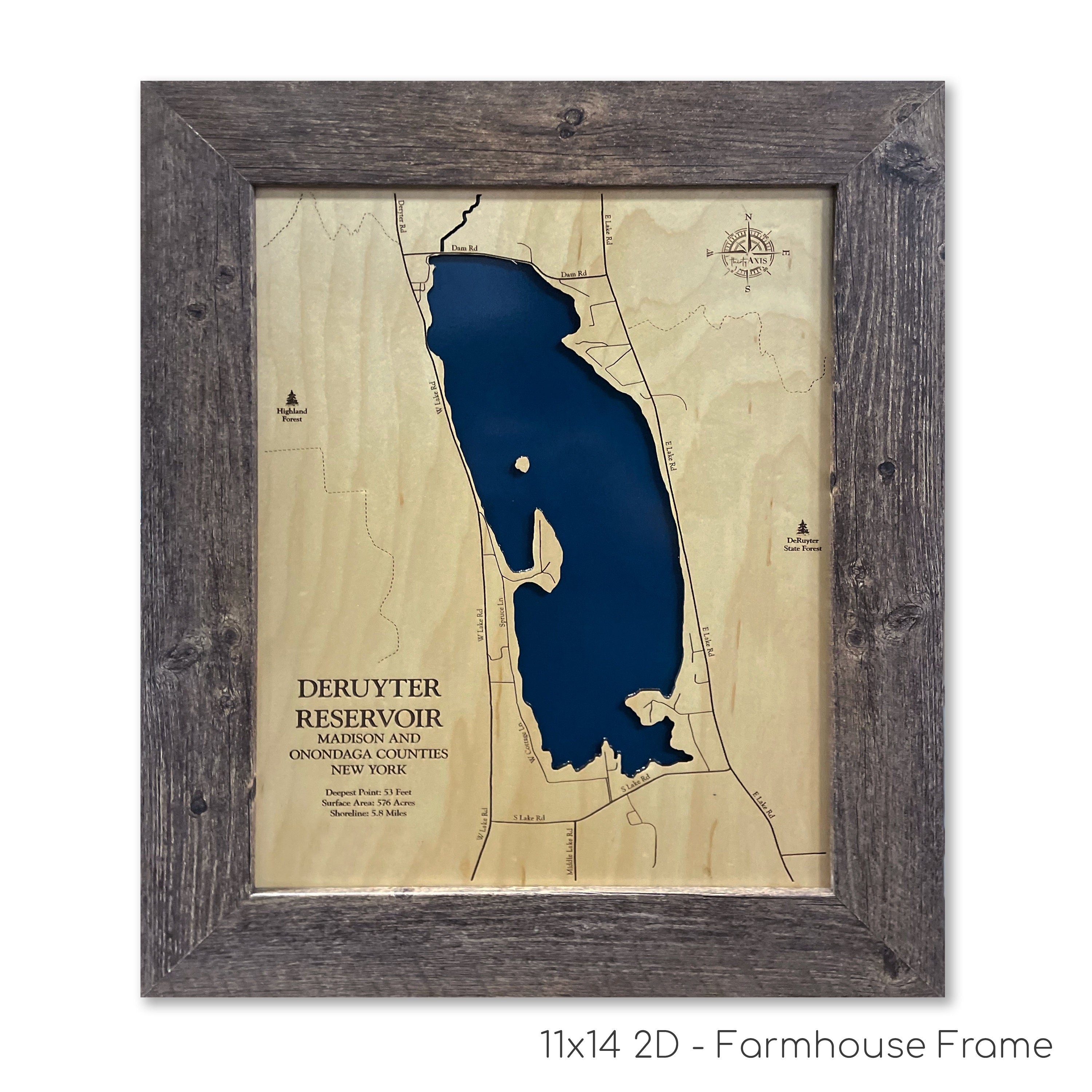 Deruyter Reservoir Map