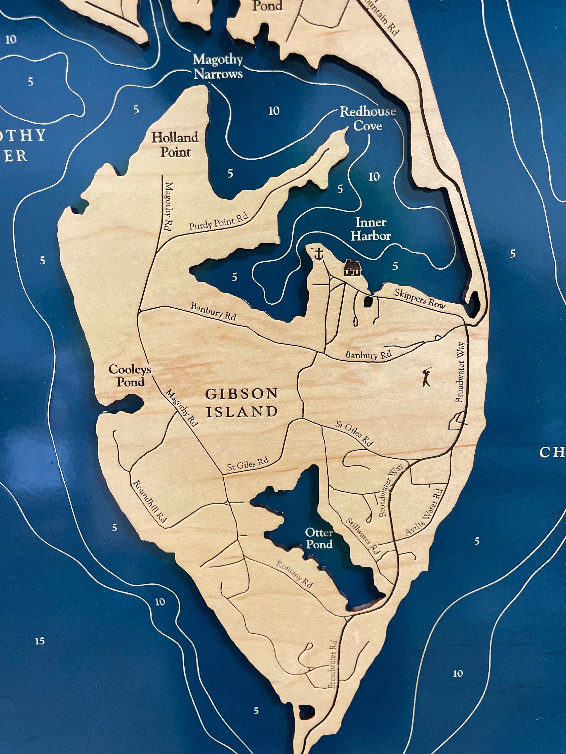 Gibson Island Map