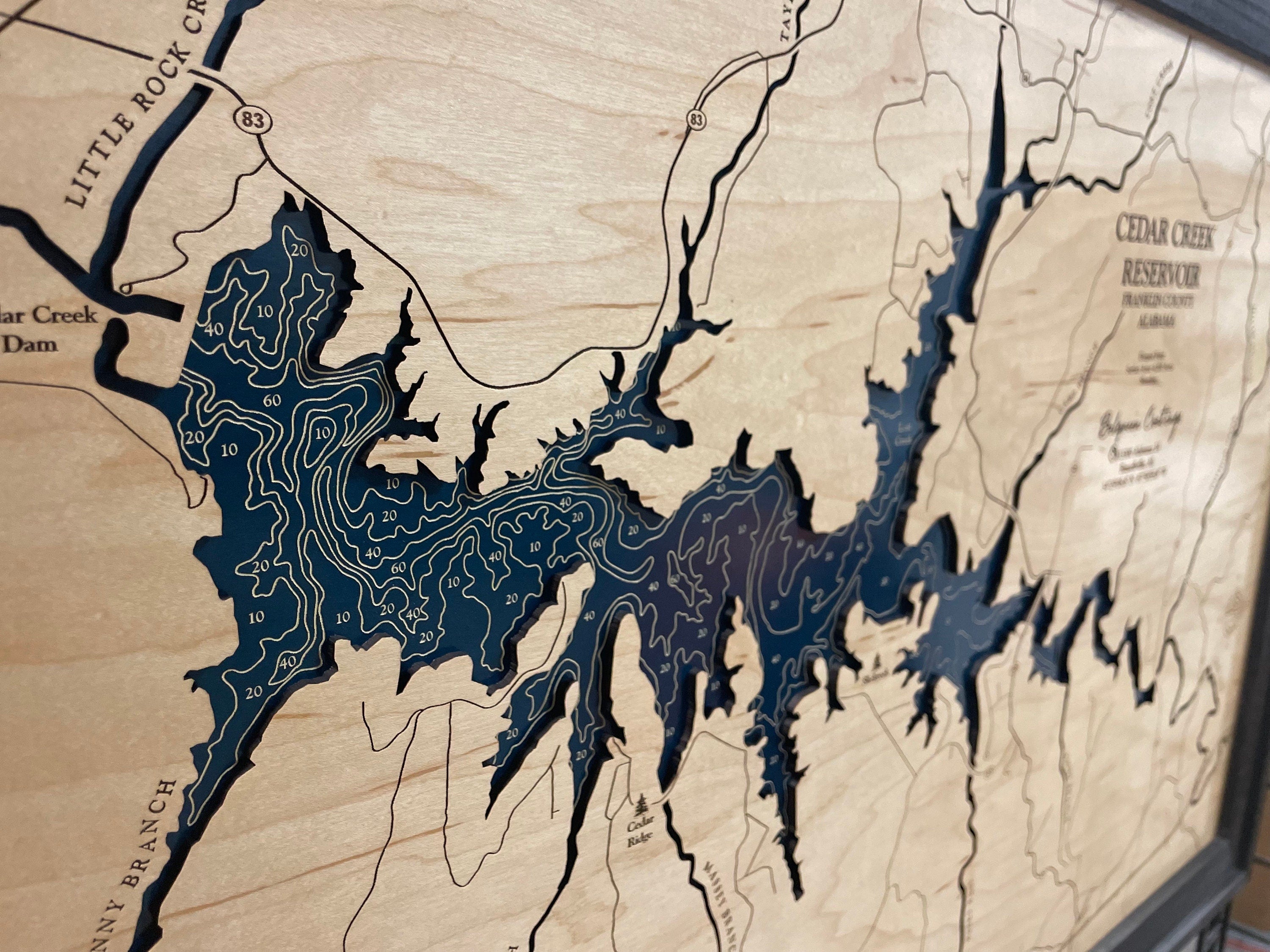 Custom Wood Lake Art