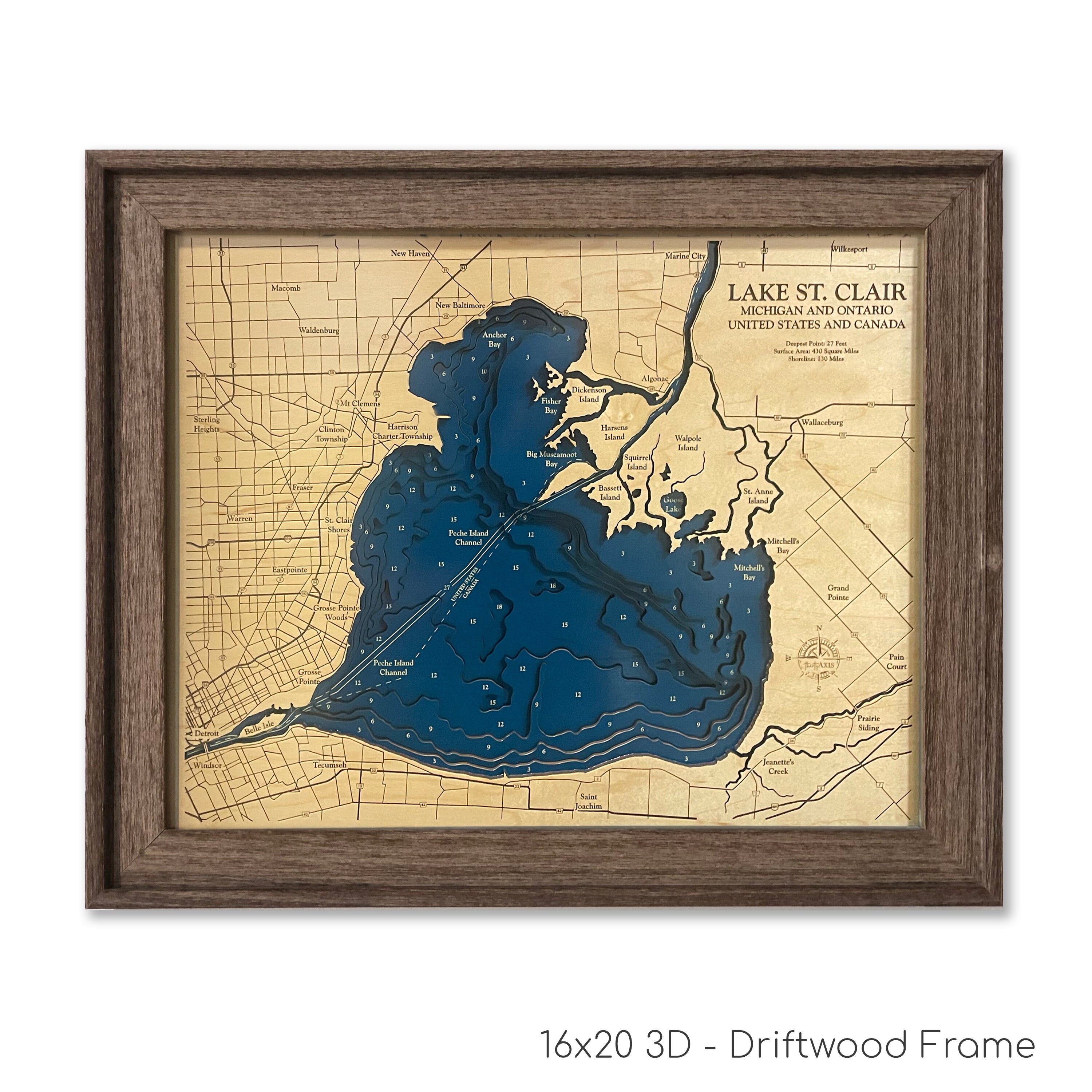 Lake St. Clair Map