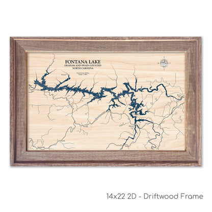 Fontana Lake Map