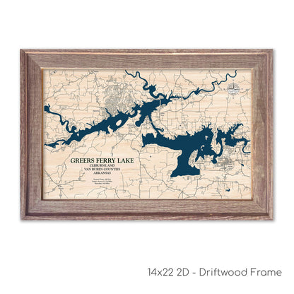 Greers Ferry Lake Map