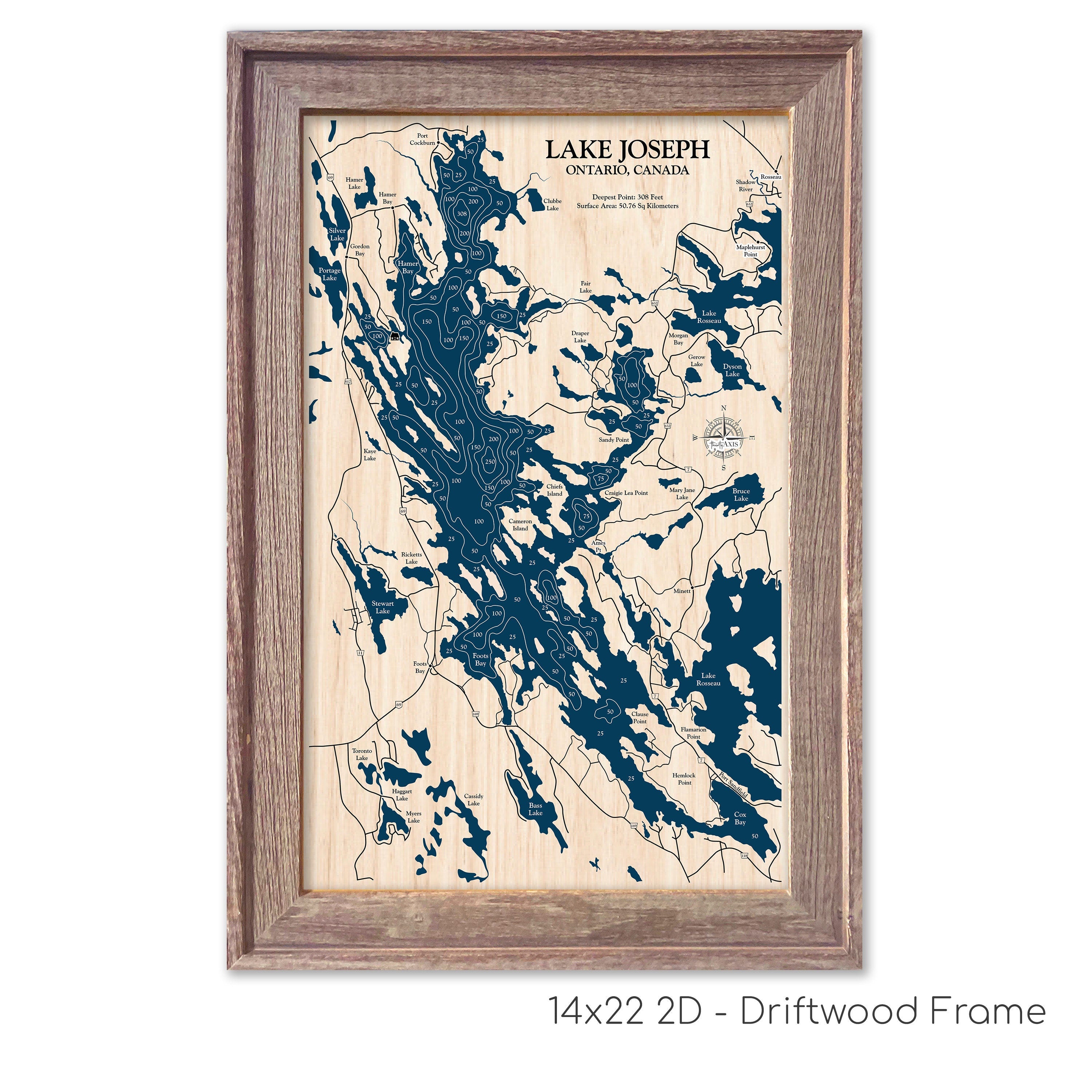 Lake Joseph Map