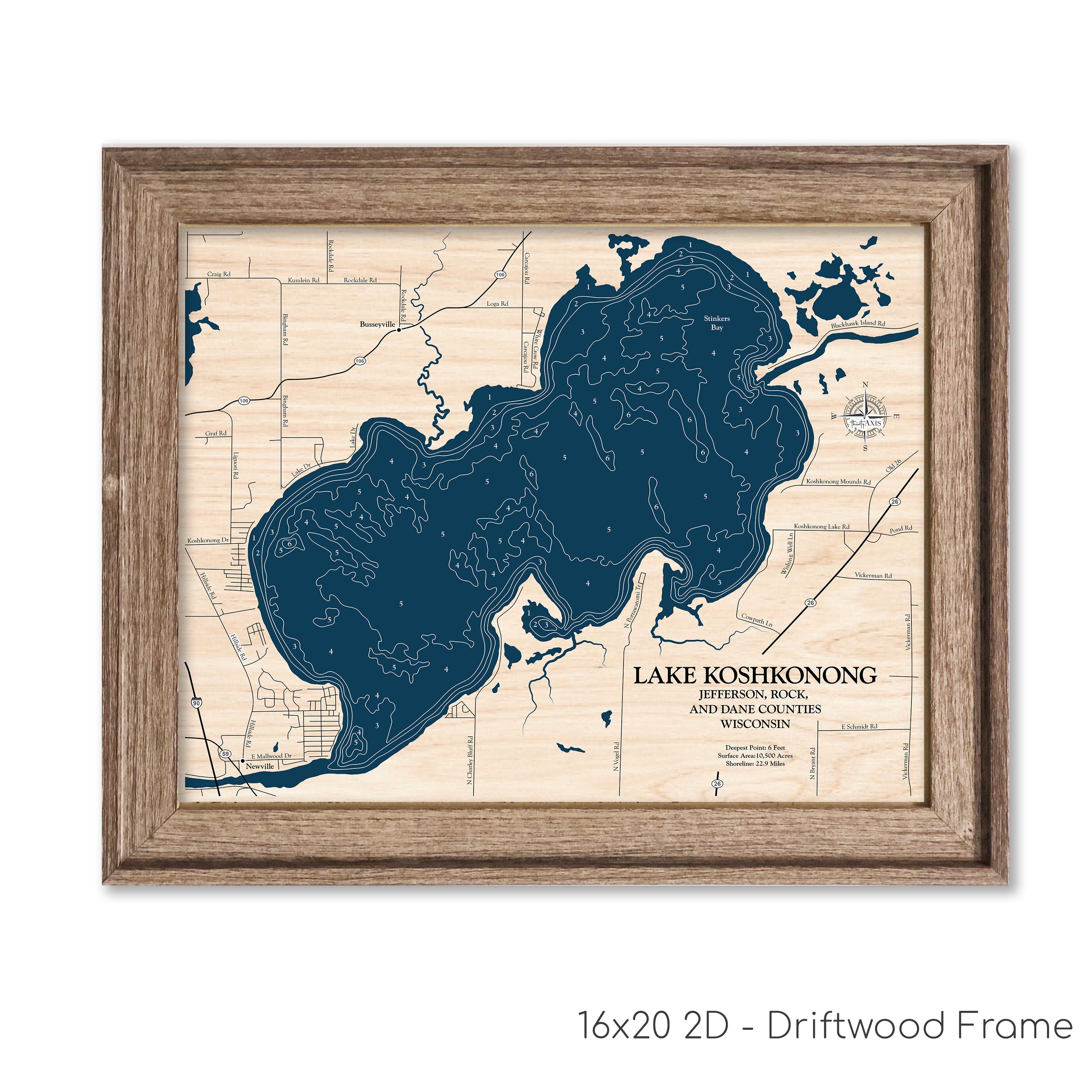 Lake Koshkonog Map
