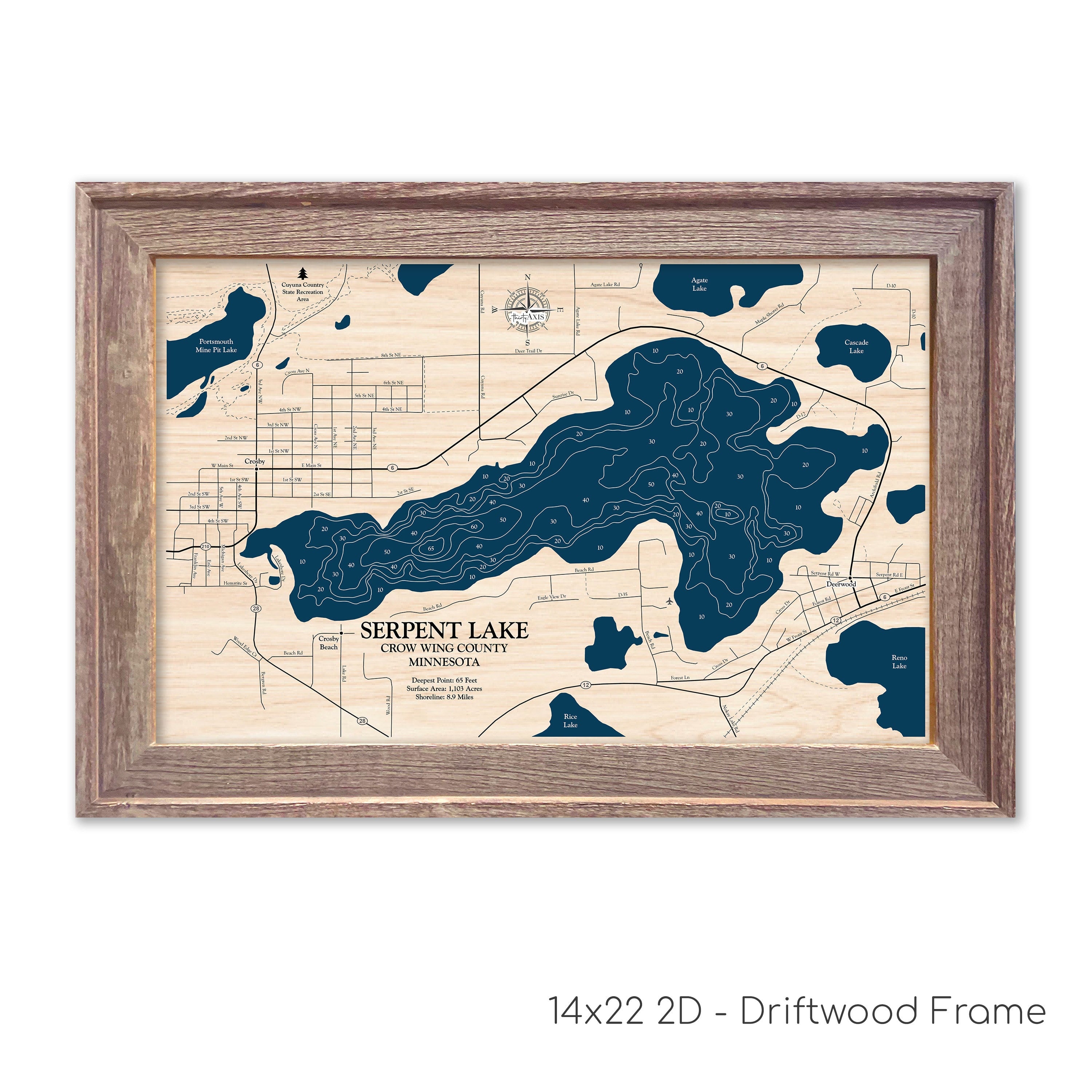 Serpent Lake Map