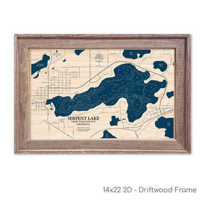 Serpent Lake Map