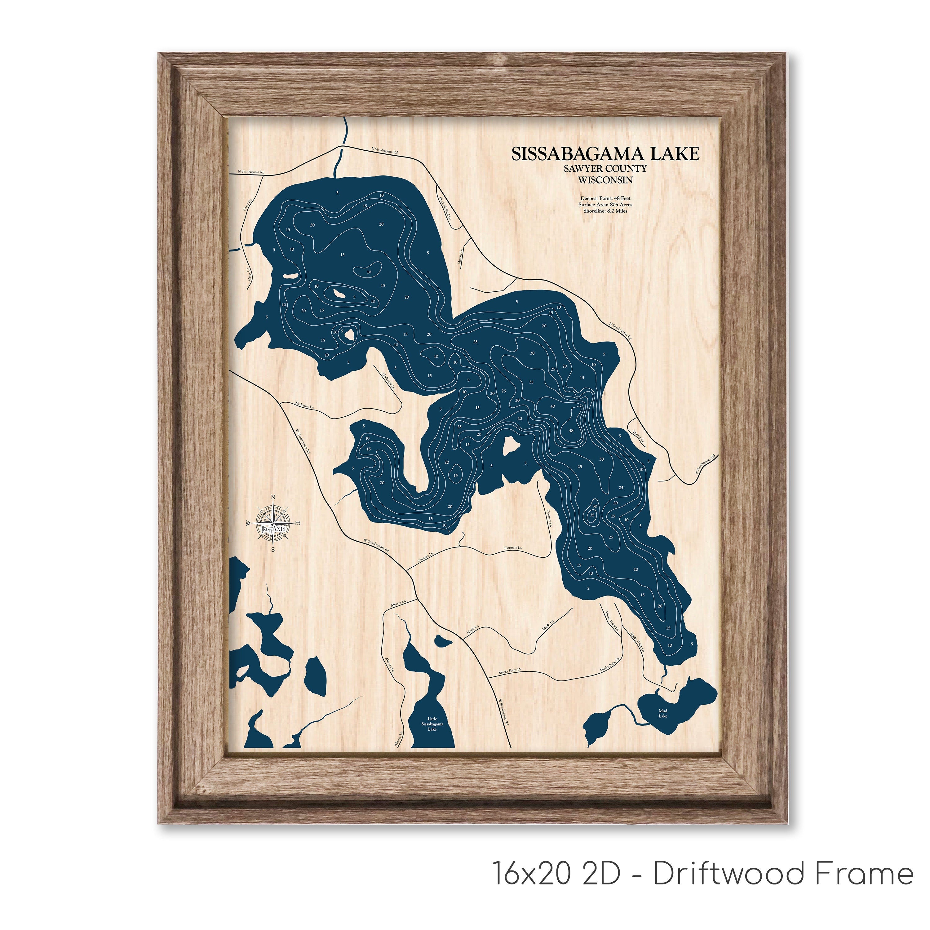 Sissabagama Lake Map
