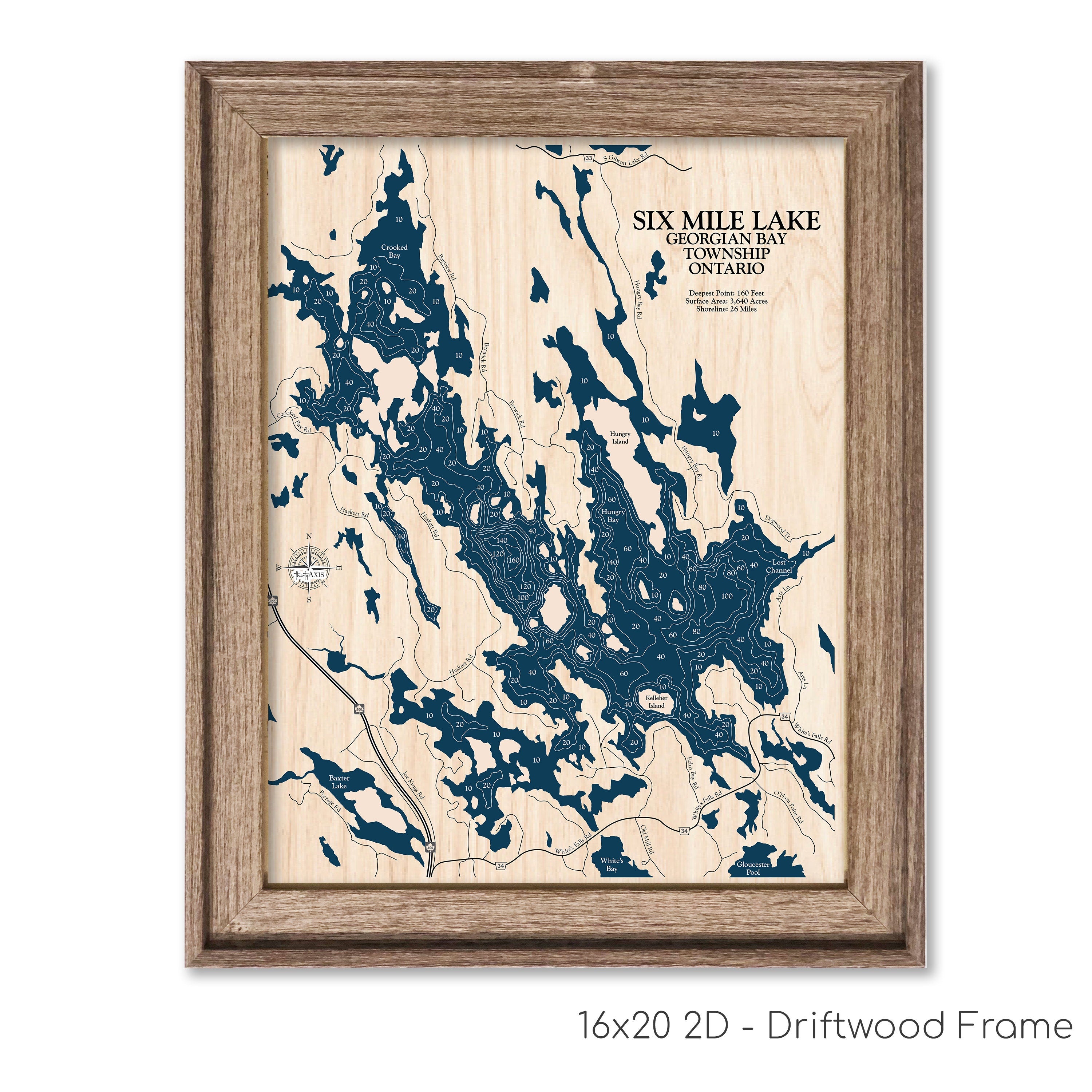 Six Mile Lake Map