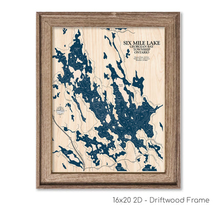 Six Mile Lake Map