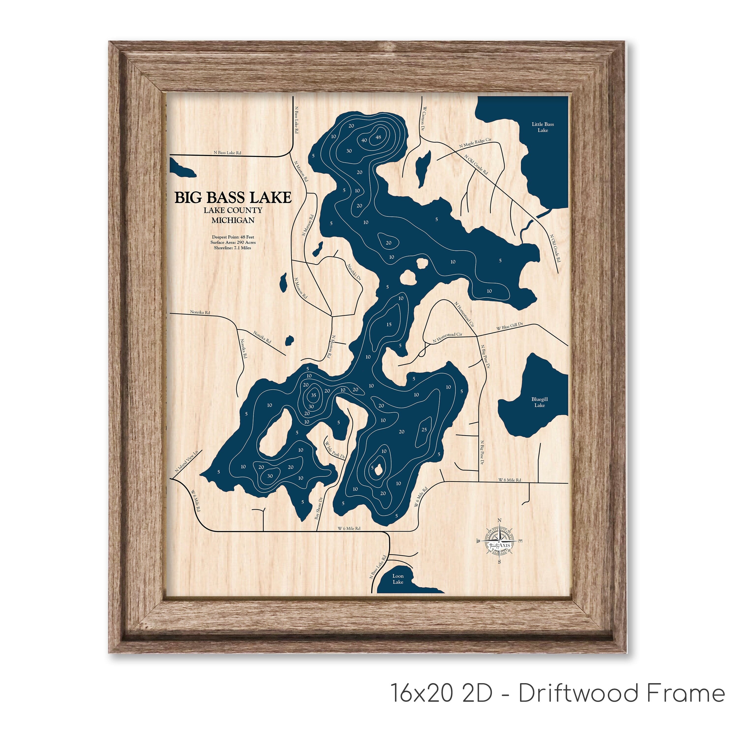 Big Bass Lake Map