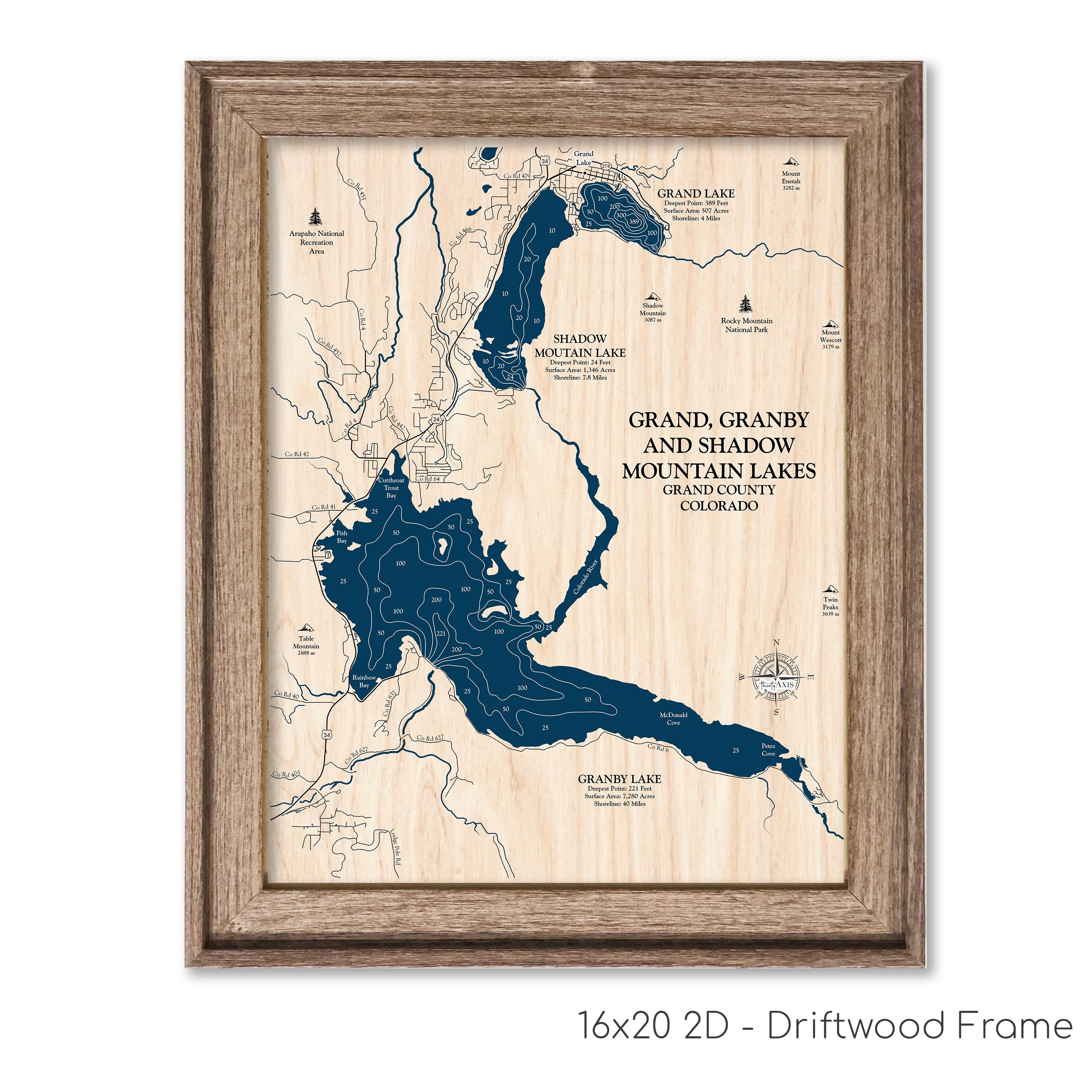 Granby Lake Map