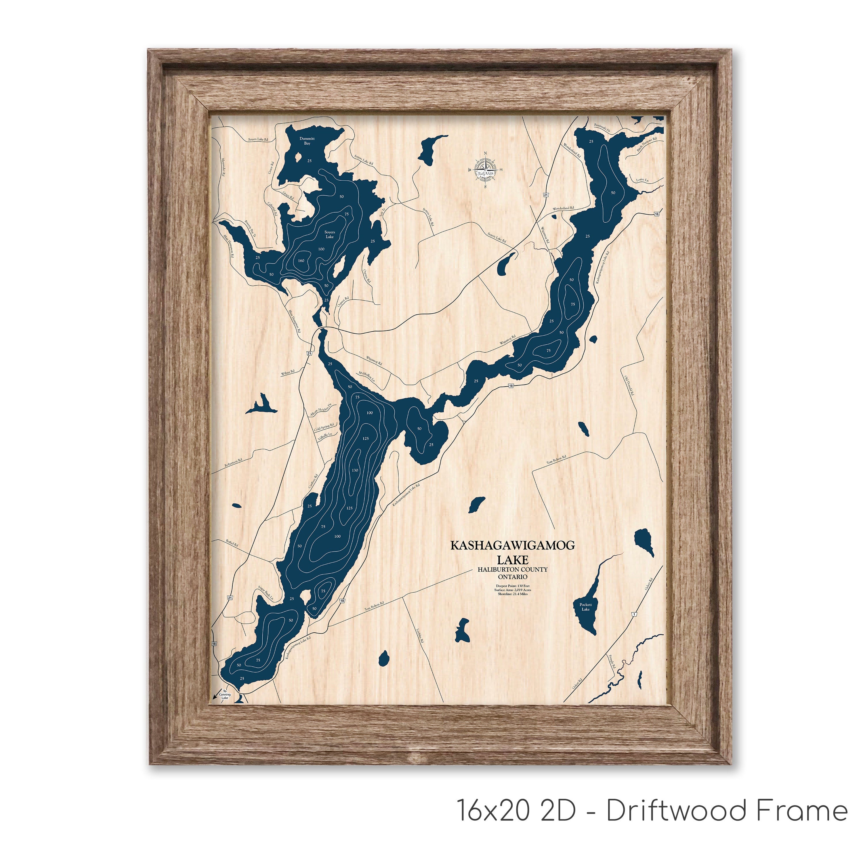 Kashagawigamog Lake Map