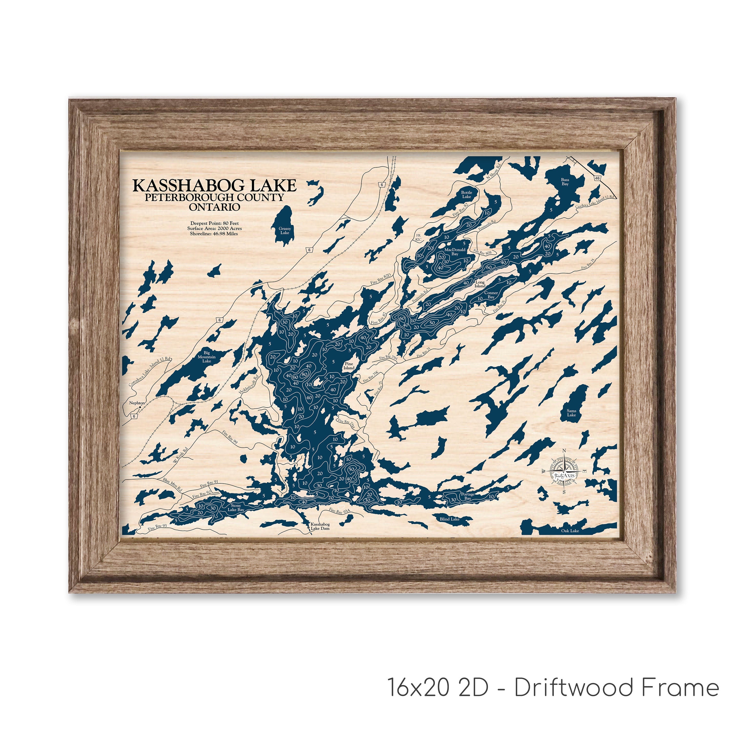Kasshabog Lake Map