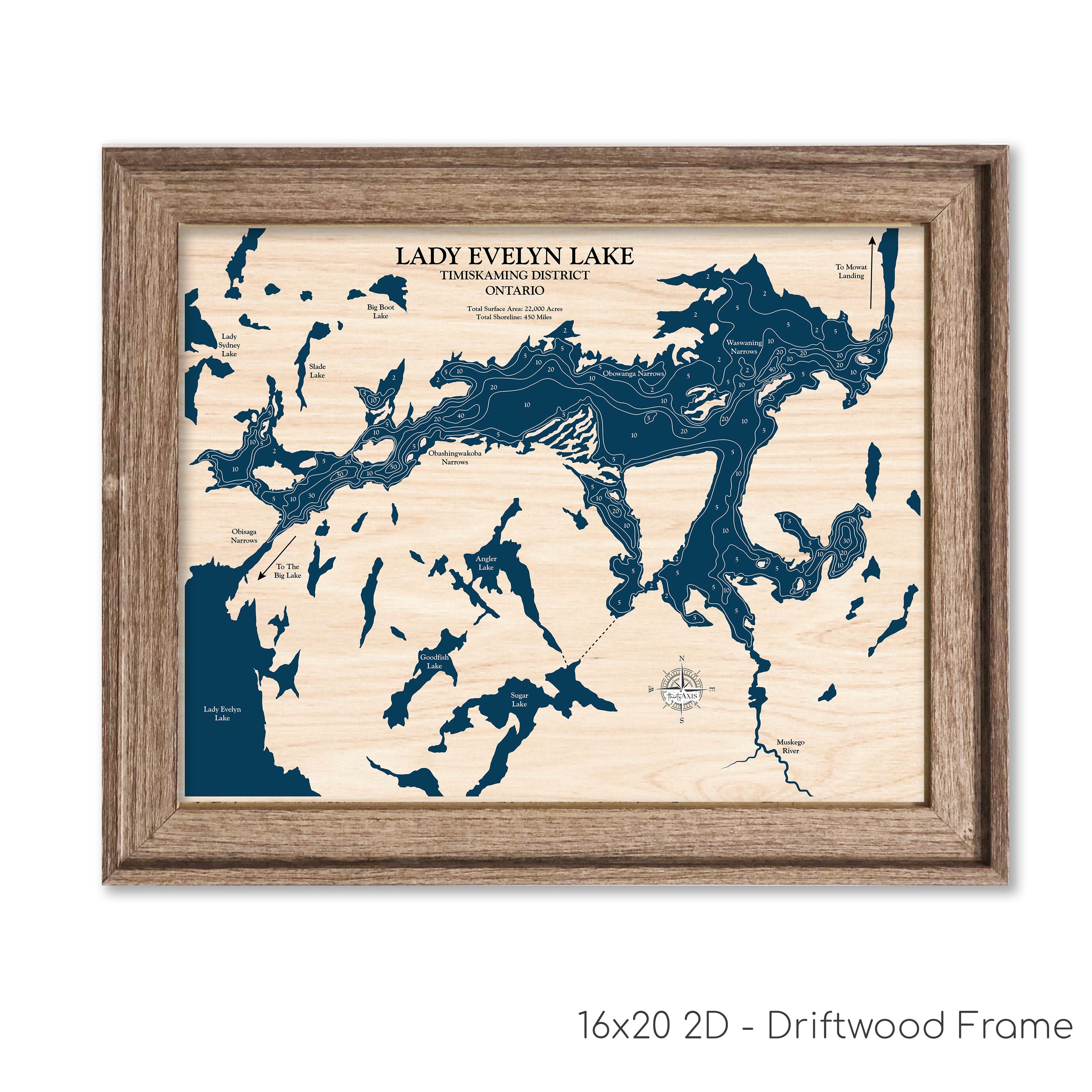Lady Evelyn Lake Map