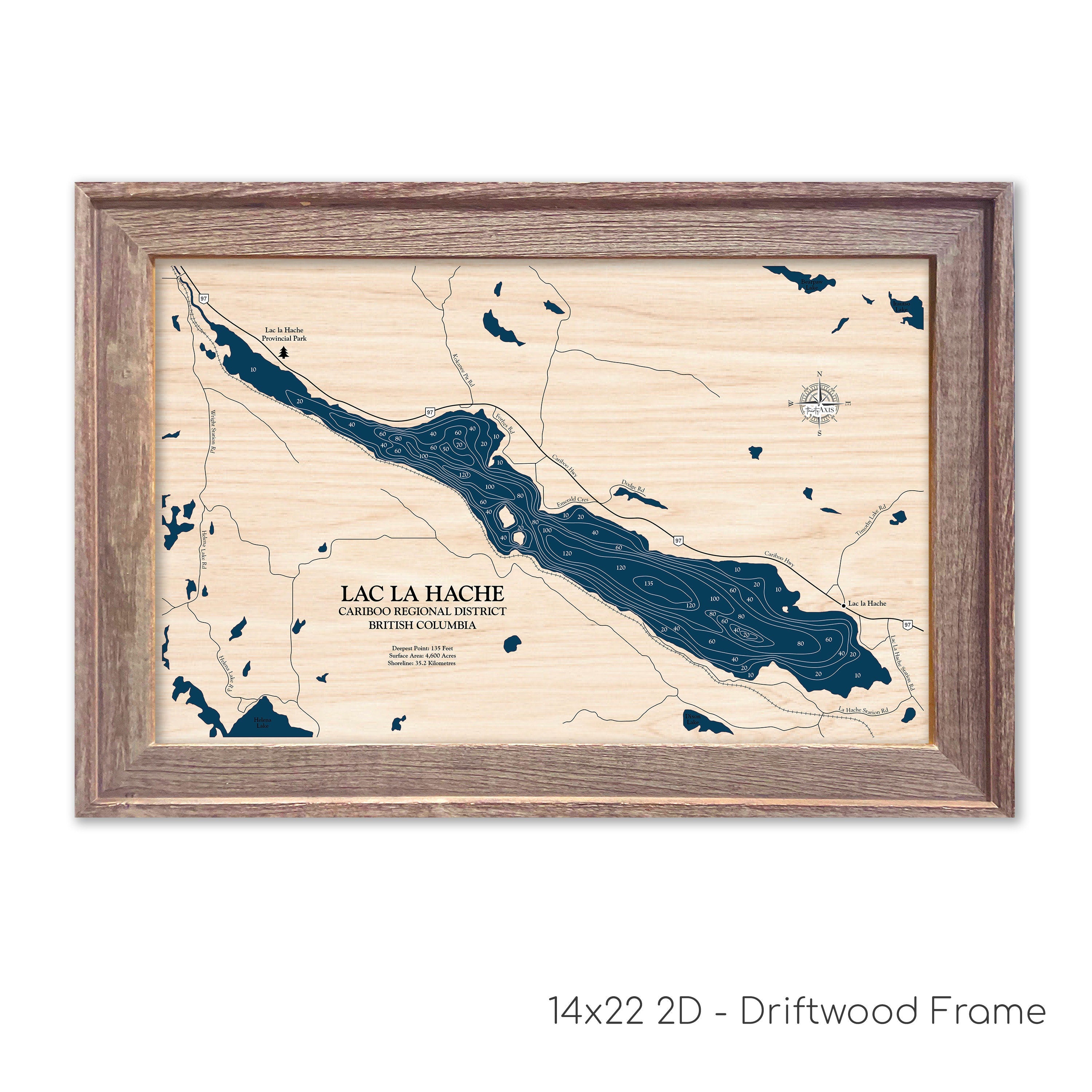 Lac La Hache Map