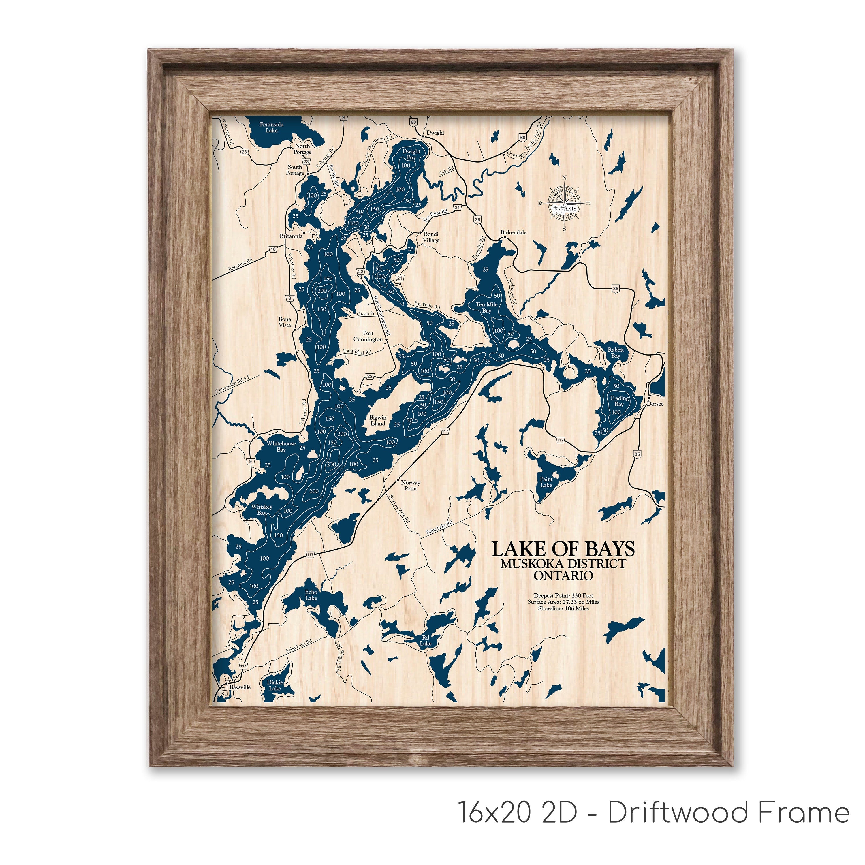 Lake of Bays Map