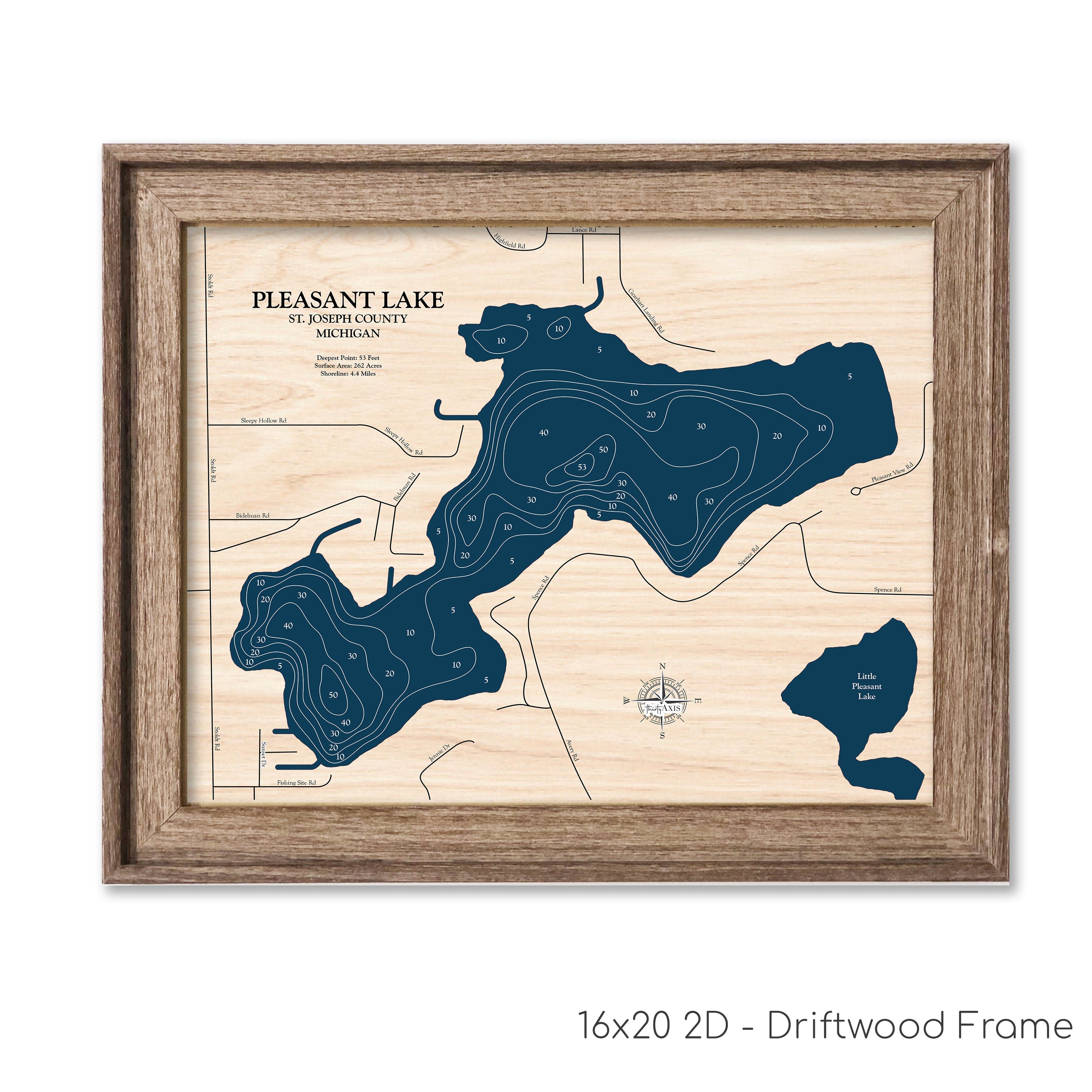 Pleasant Lake Map