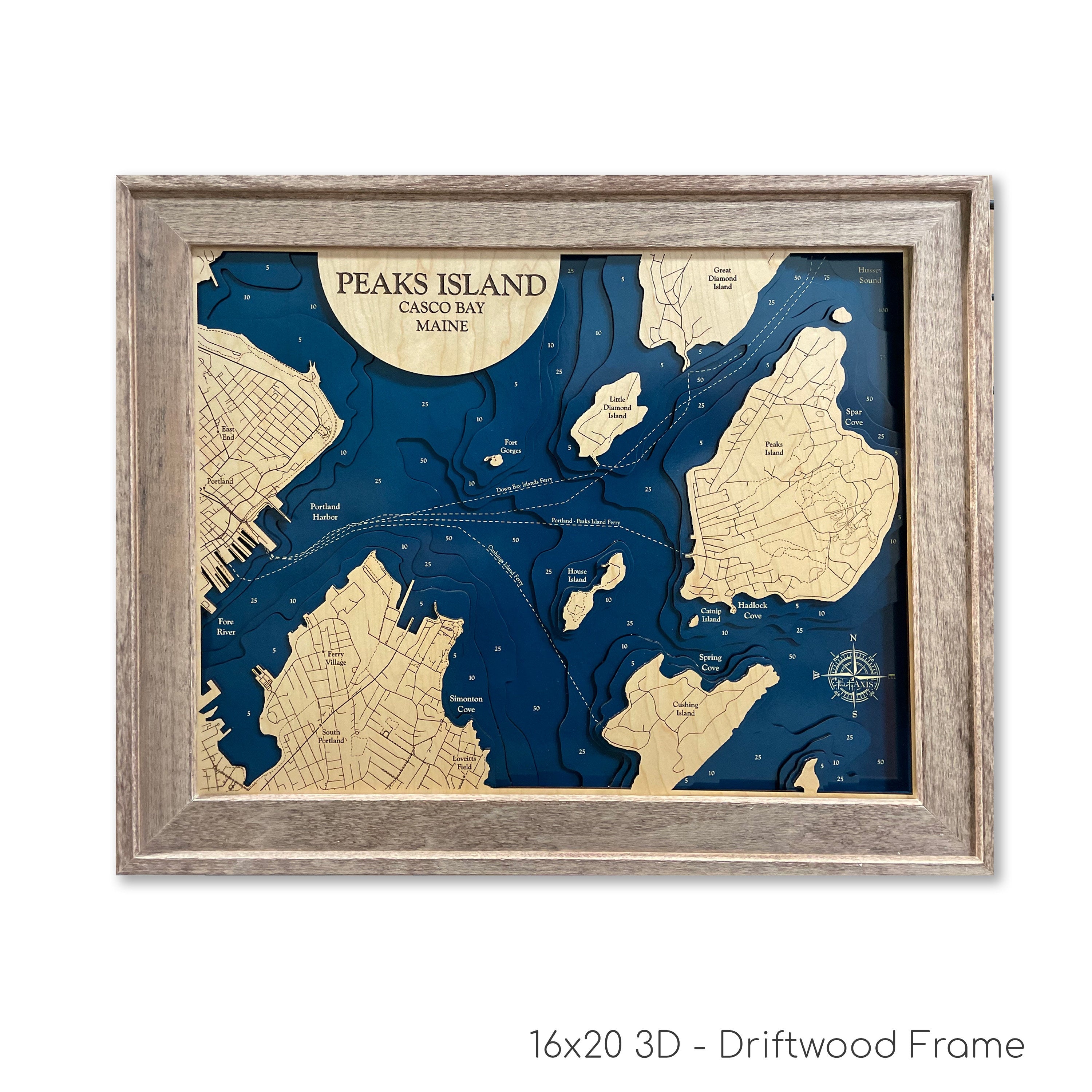 Peaks Island Map