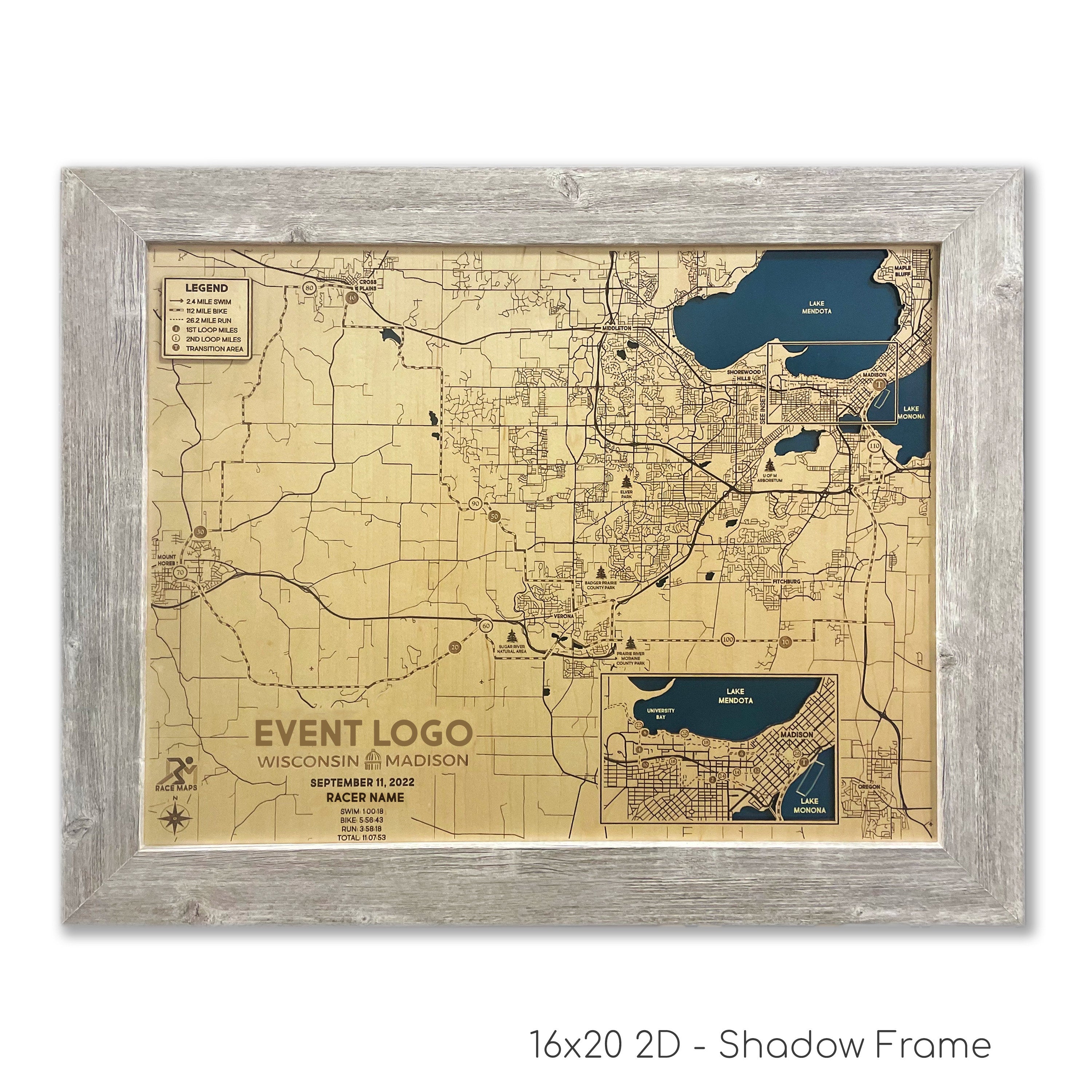 Custom Triathlon Map