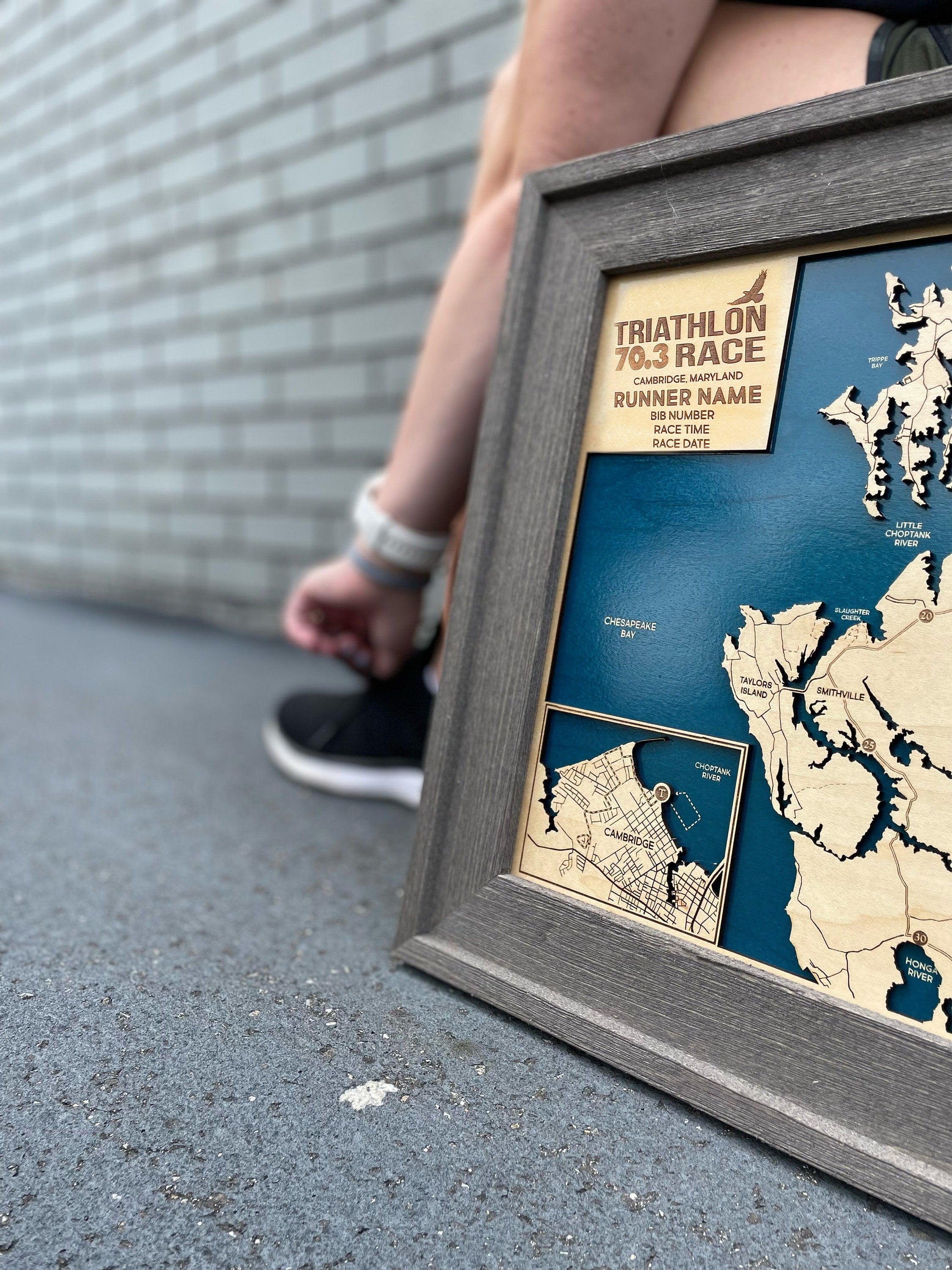 Custom Triathlon Map