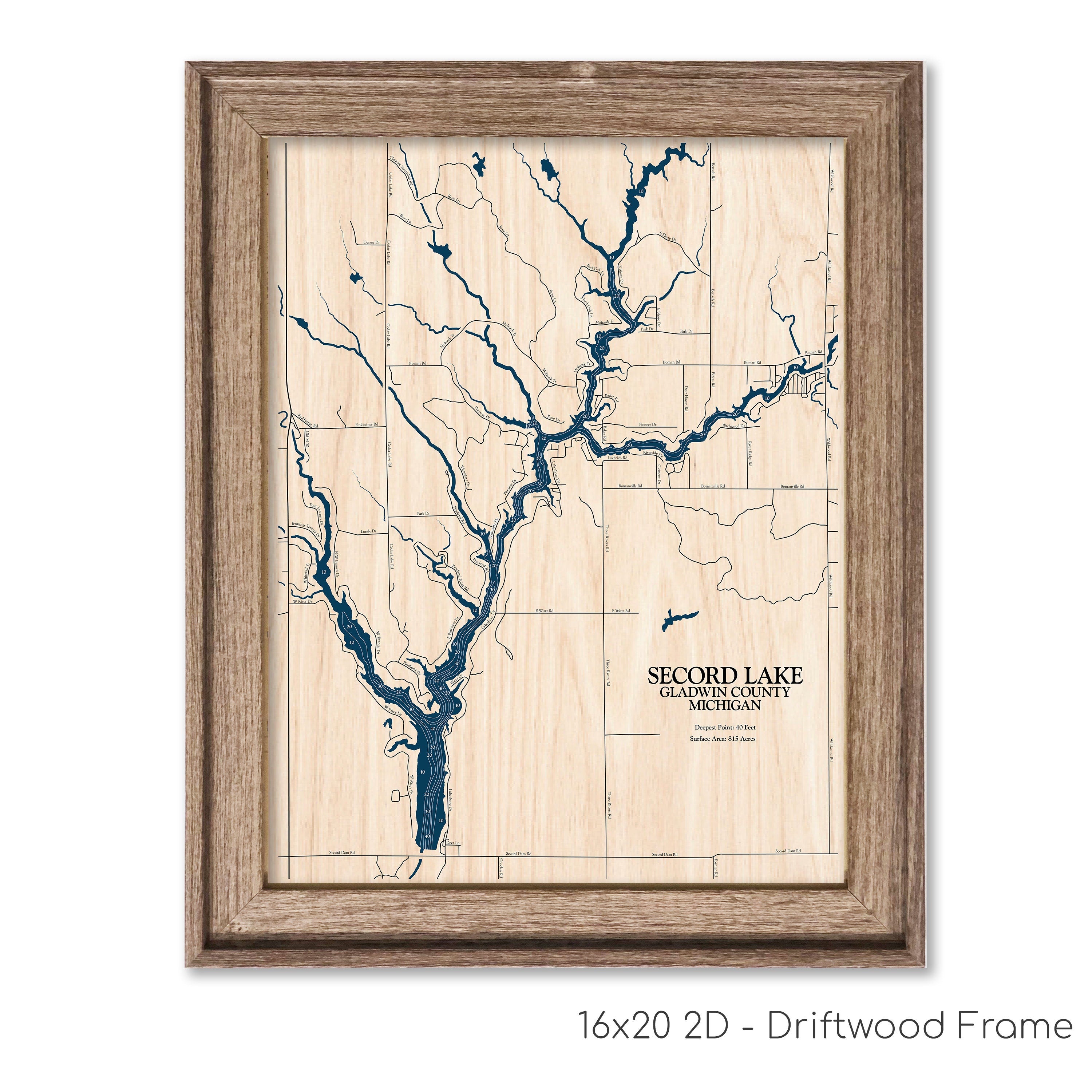 Secord Lake Map
