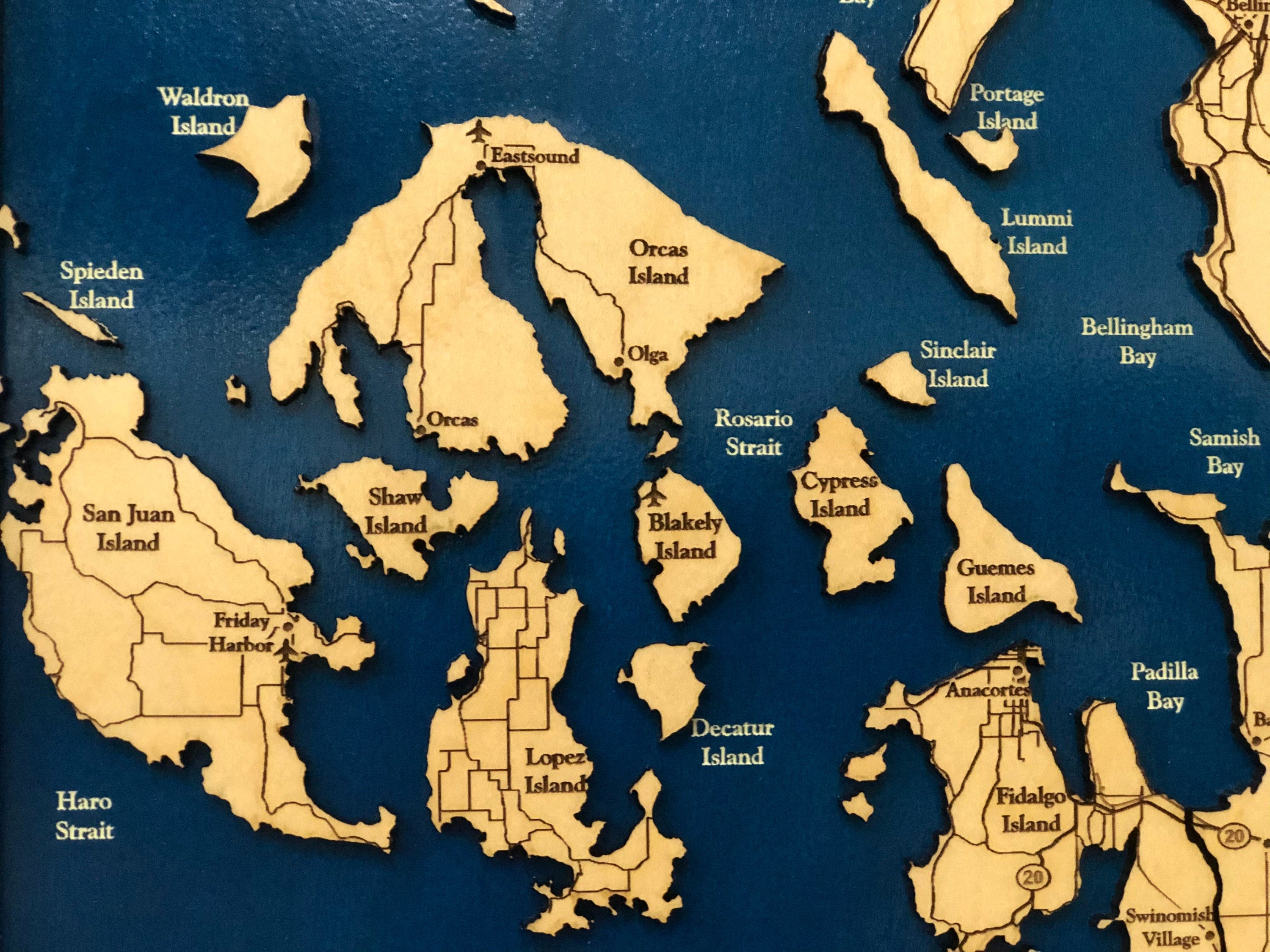 San Juan Islands Map