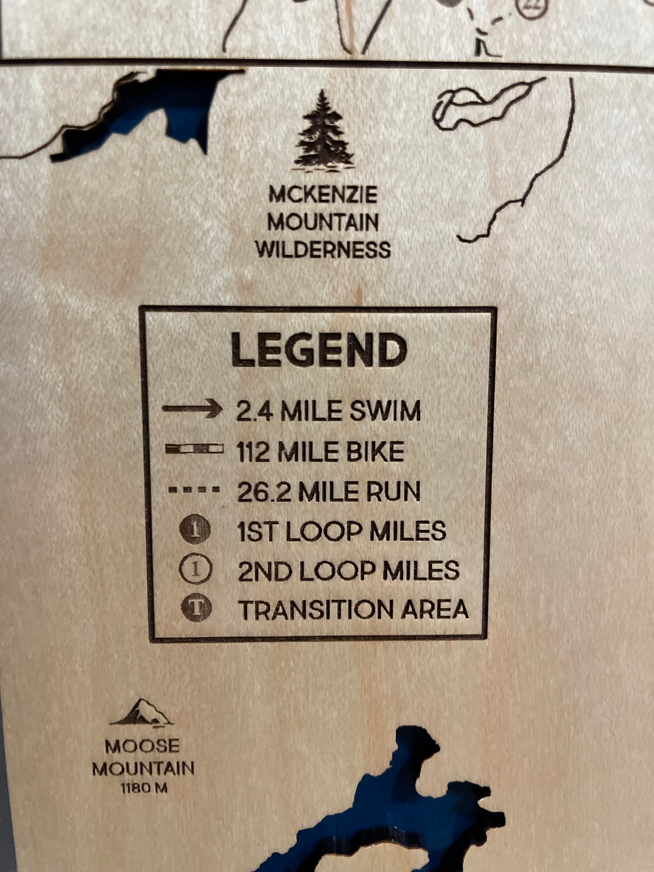 Custom Triathlon Map