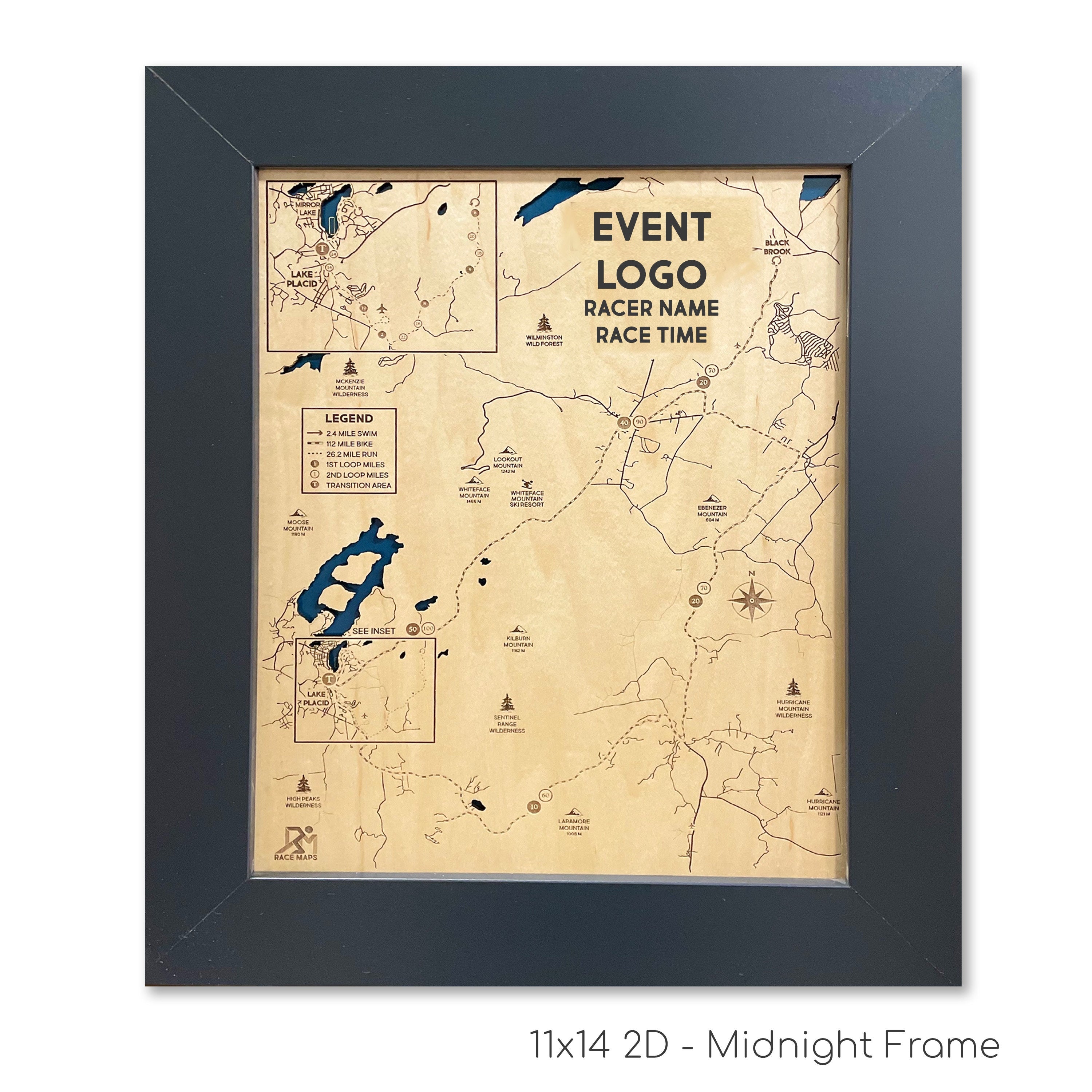 Custom Triathlon Map