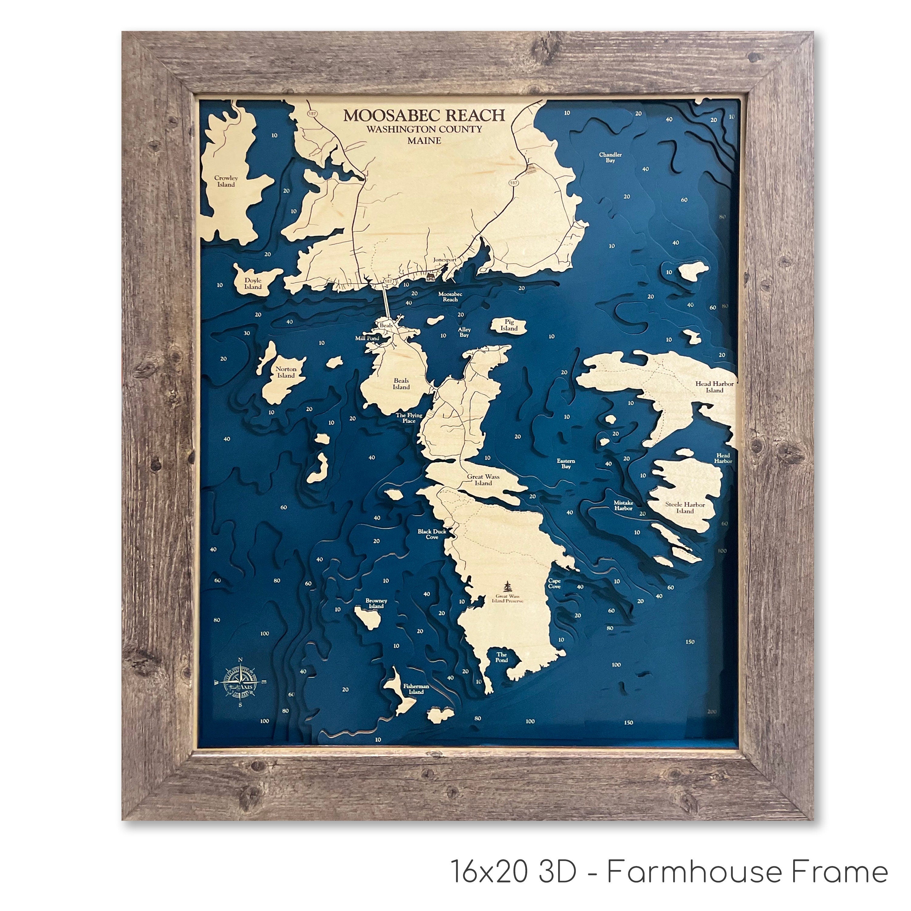 Moosebec Reach Map