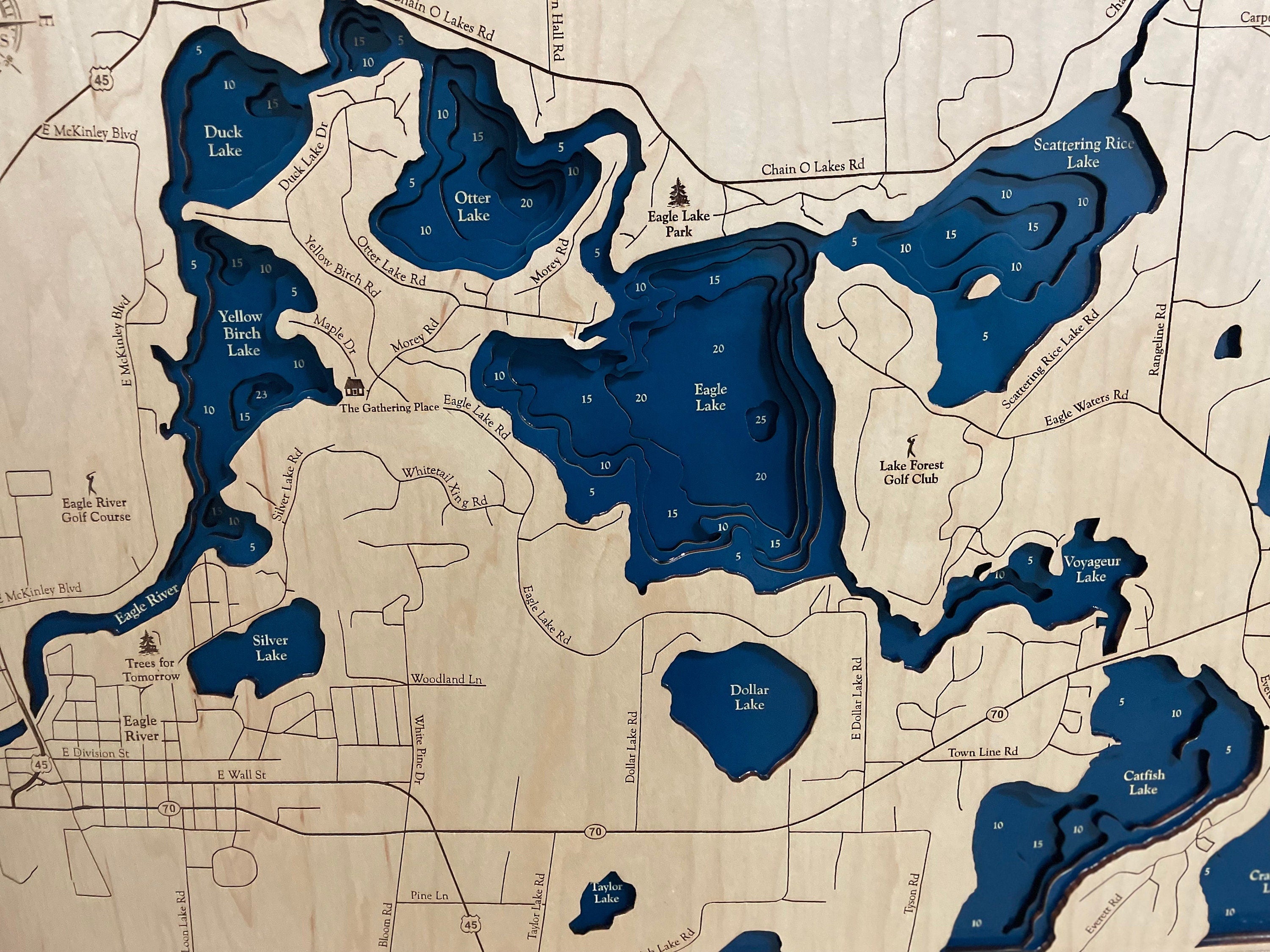 Eagle River Chain Map
