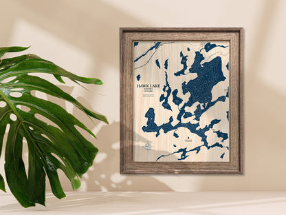 Hawk Lake Map