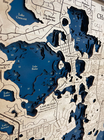 Windermere Chain of Lakes Map