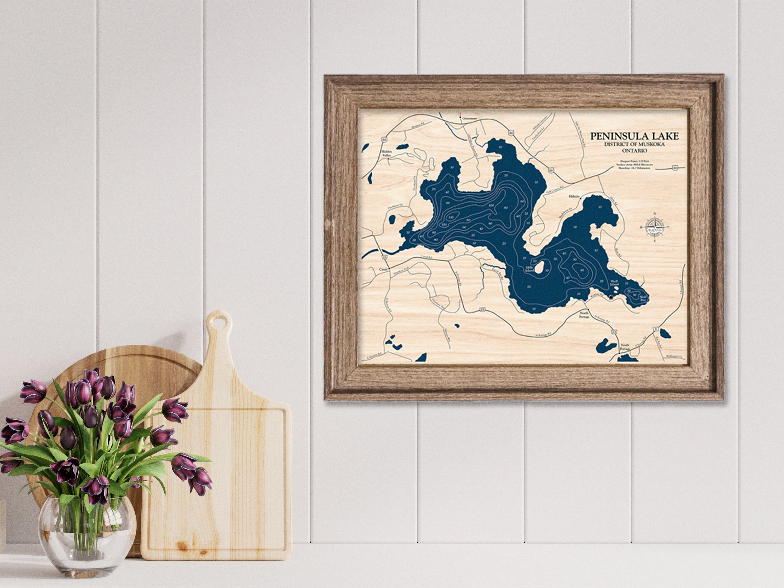 Peninsula Lake Map